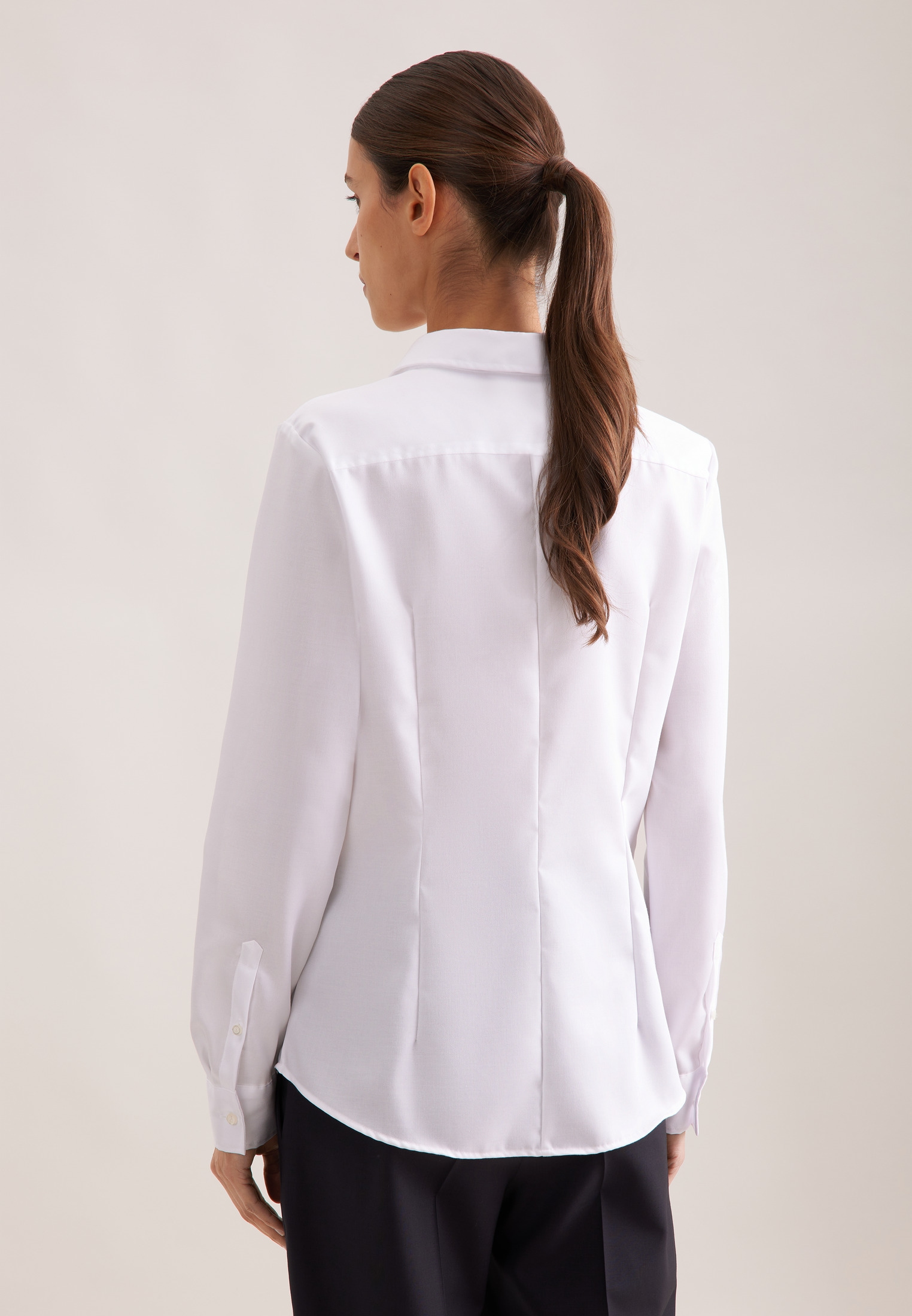 seidensticker Hemdbluse »Schwarze Rose« 1/1 Kragen Uni