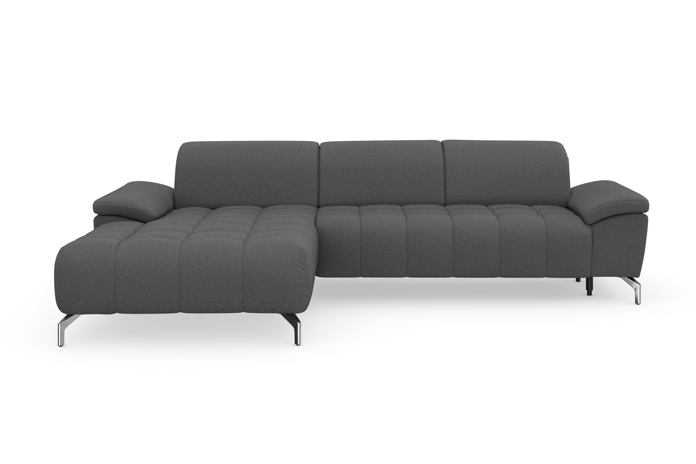 sit&more Ecksofa »Cool L-Form«, wahlweise mit Kopfteilverstellung und Vorziehsitz, motorisch