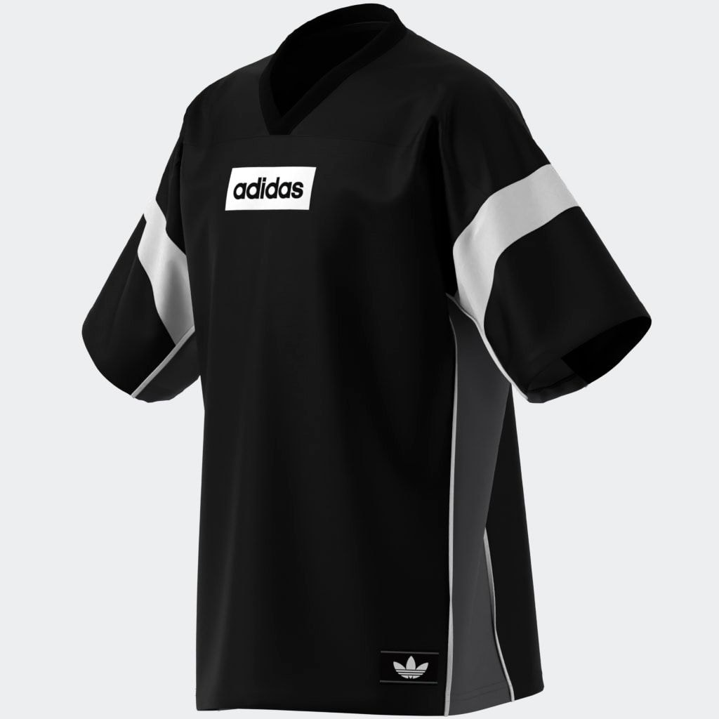 adidas Originals T-Shirt »JERSEY TEE« sportlicher Stil, V-Ausschnitt, Oversize-Passform, aus Polyester