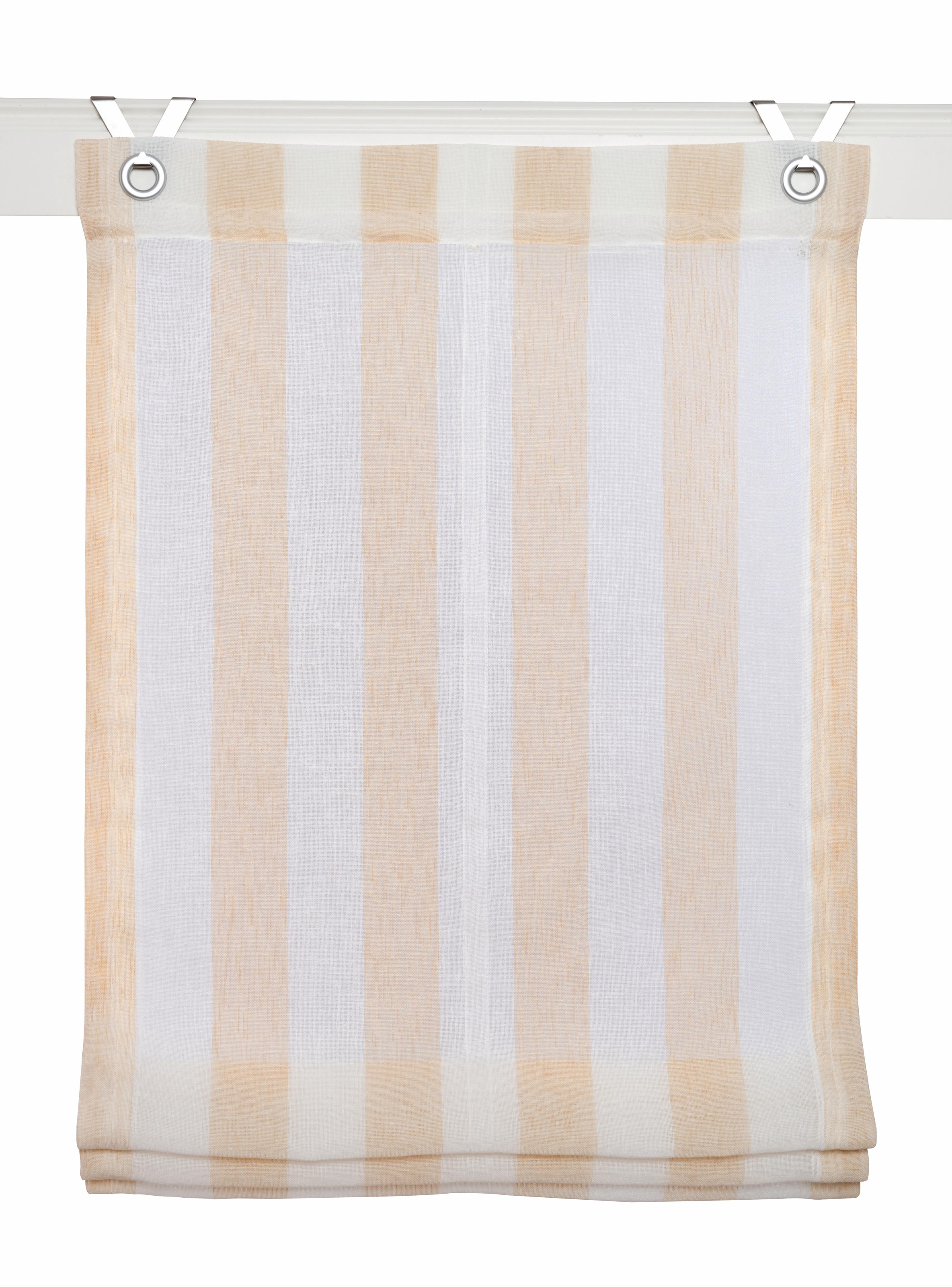 Image of Kutti Raffrollo »Bornholm«, mit Hakenaufhängung, ohne Bohren, Webstreifen, Halbtransparentes Raffrollo bei Ackermann Versand Schweiz