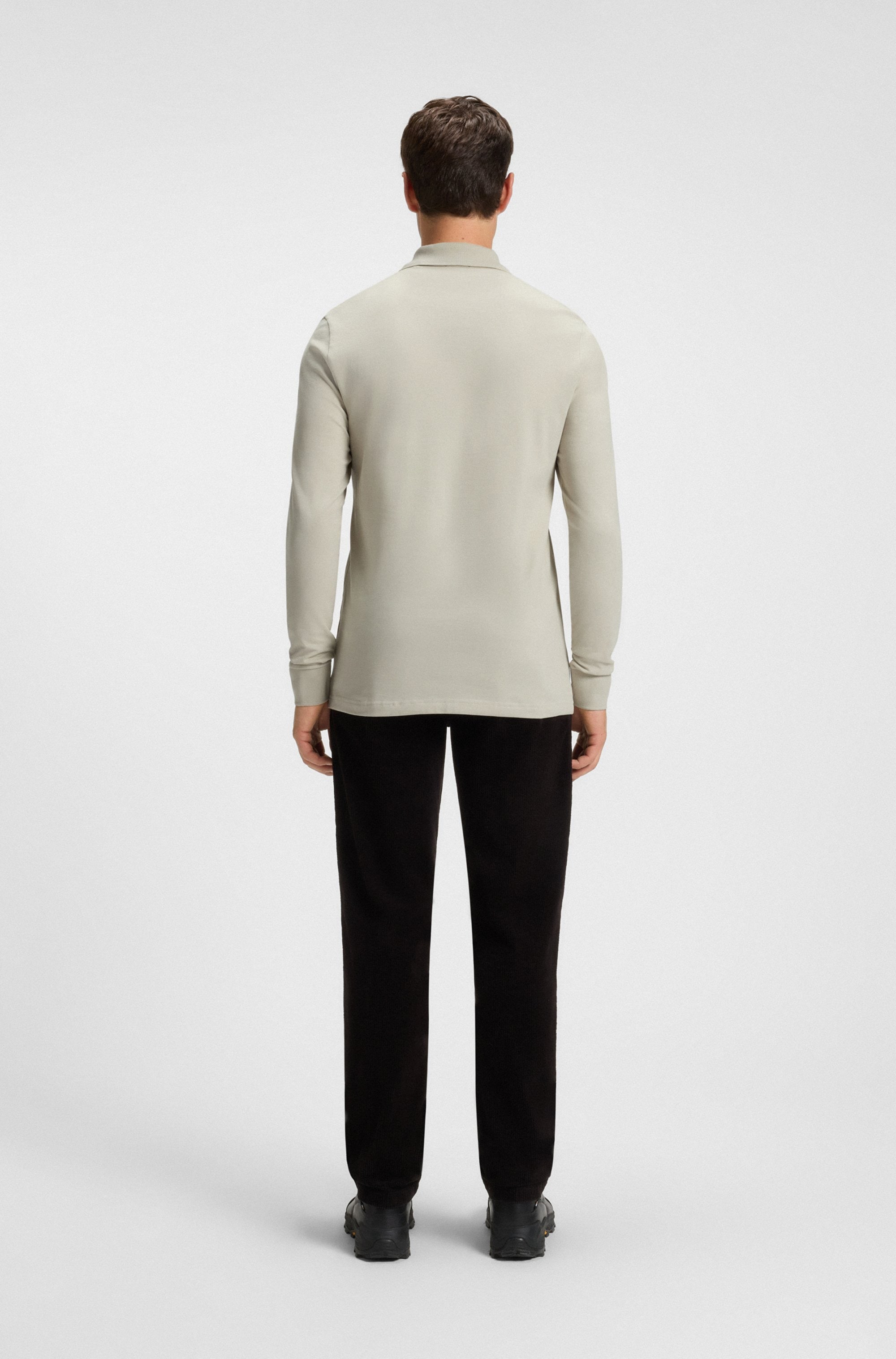 BOSS ORANGE Polo »Passerby« mit BOSS-Logobadge