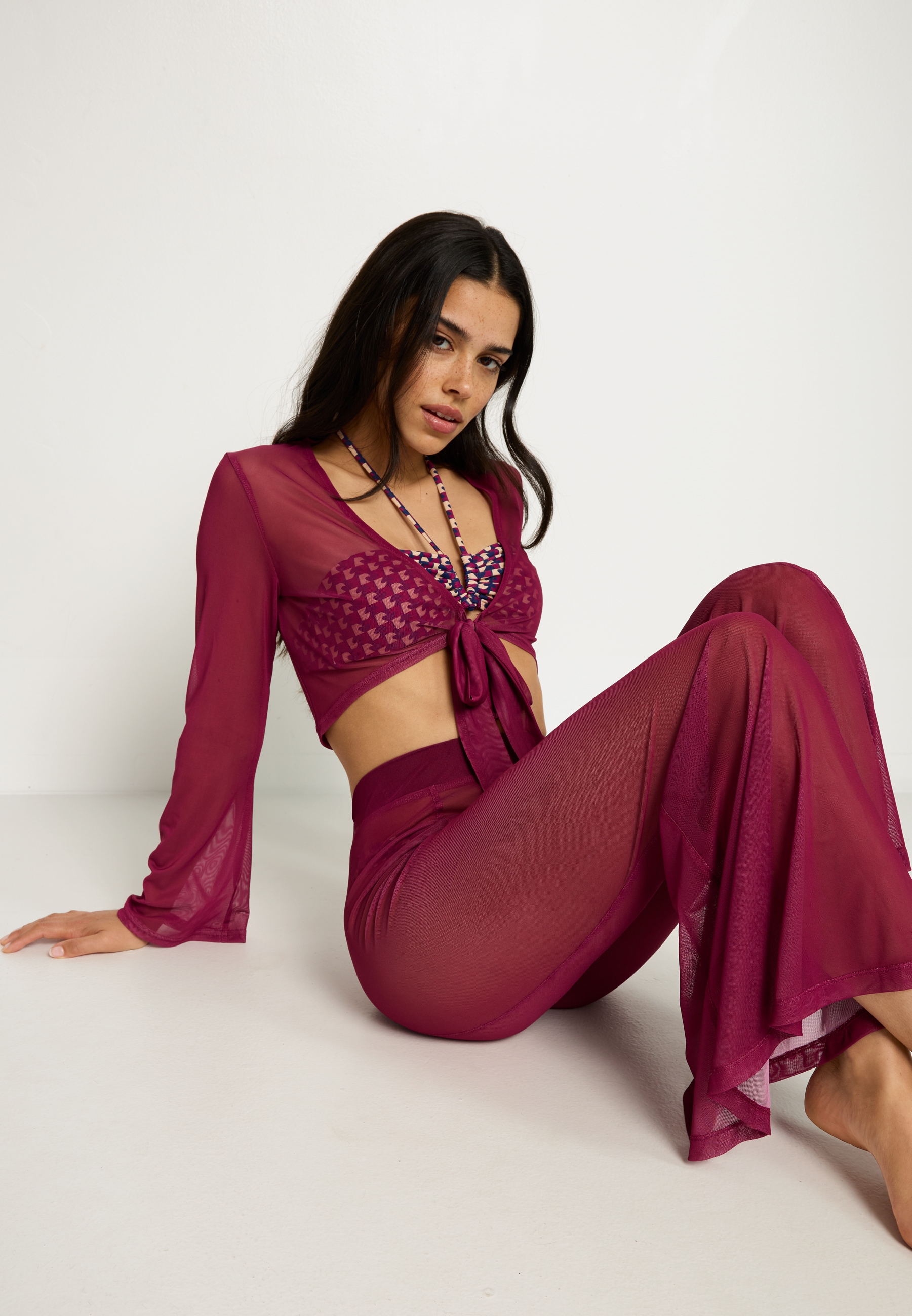 LSCN by LASCANA Langarmshirt, (Set, 2 tlg., + Hose)