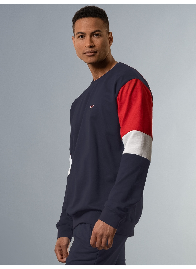 Trigema Sweatshirt »TRIGEMA Sweatshirt mit kontrastfarbigen Elementen«