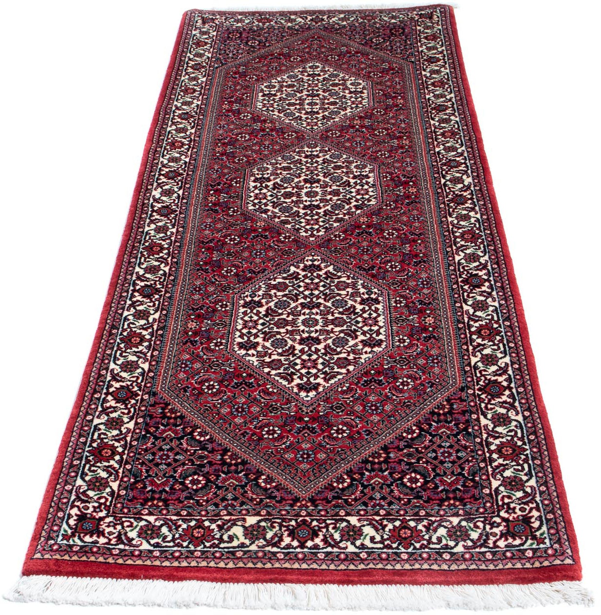 Image of morgenland Seidenteppich »Bidjar Stark Gemustert 195 x 48 cm«, rechteckig, 1 mm Höhe, Unikat mit Zertifikat bei Ackermann Versand Schweiz