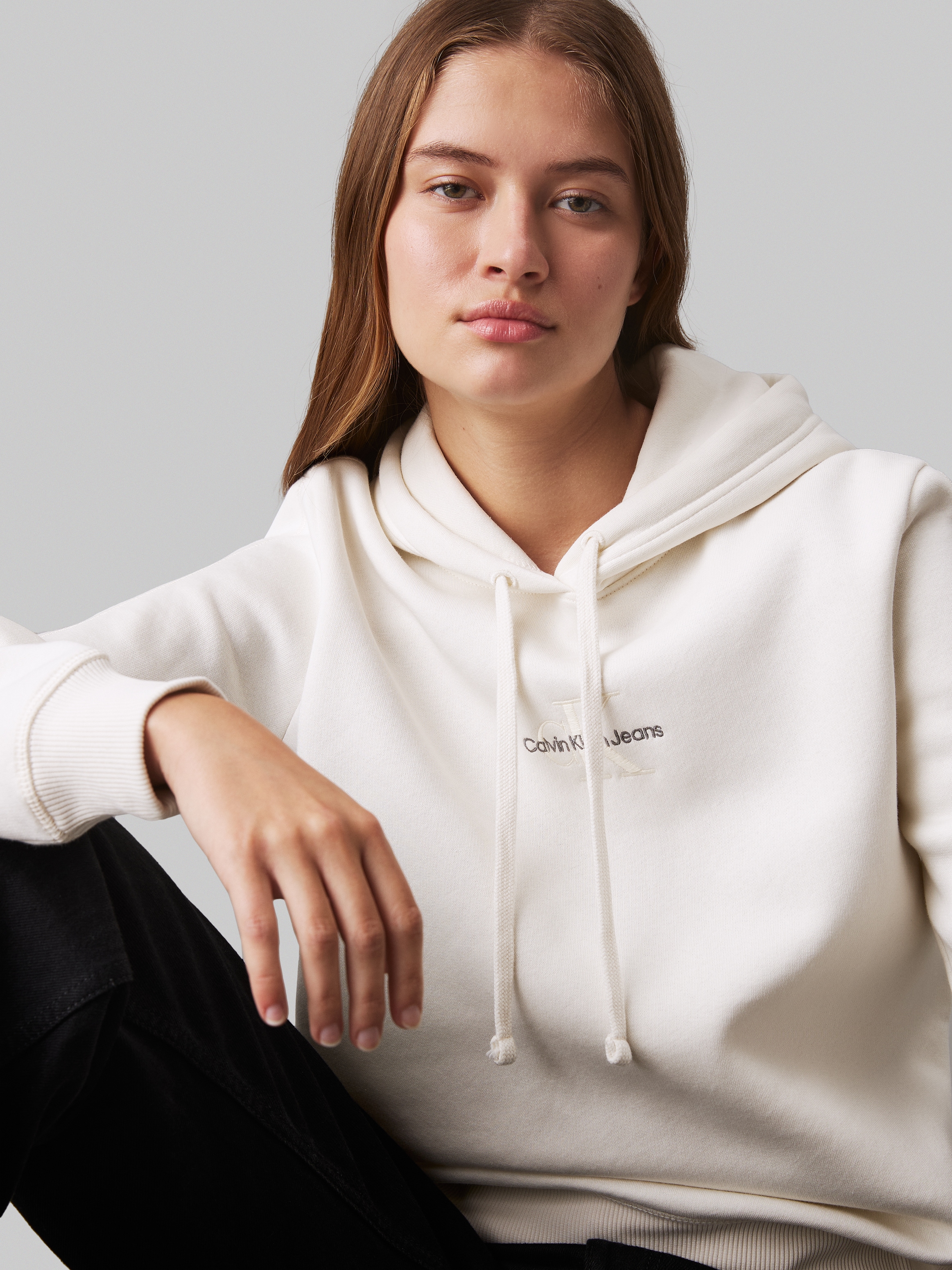Calvin Klein Jeans Kapuzensweatshirt »MONOLOGO REGULAR HOODIE«, mit Logoprägung