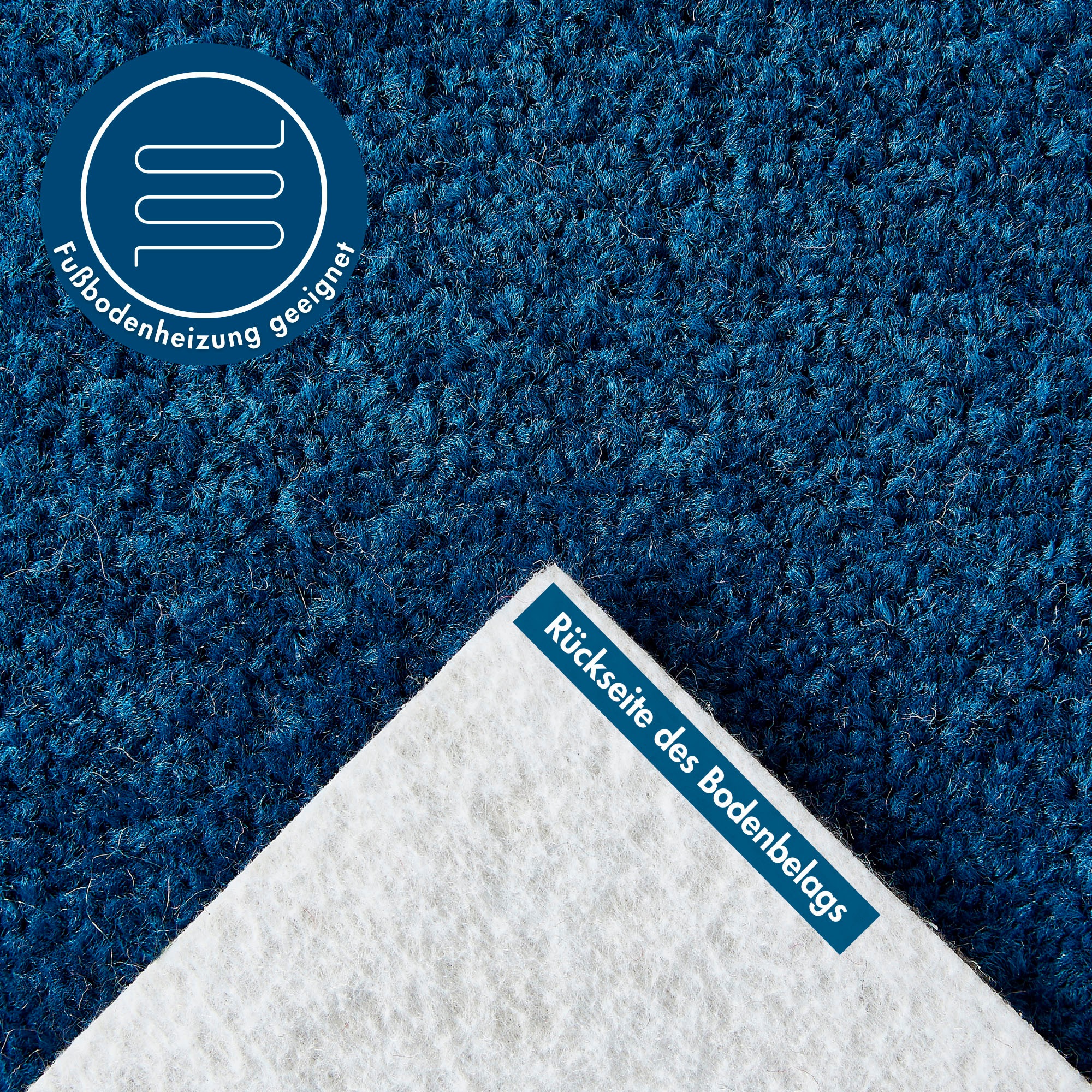 Andiamo Teppichboden "Ines, Kräuselvelours, Gesamthöhe 8,5 mm, Luxusklasse LC2" rechteckig Uni Farben, Breite 400 cm, strapazierfähig & pflegeleicht