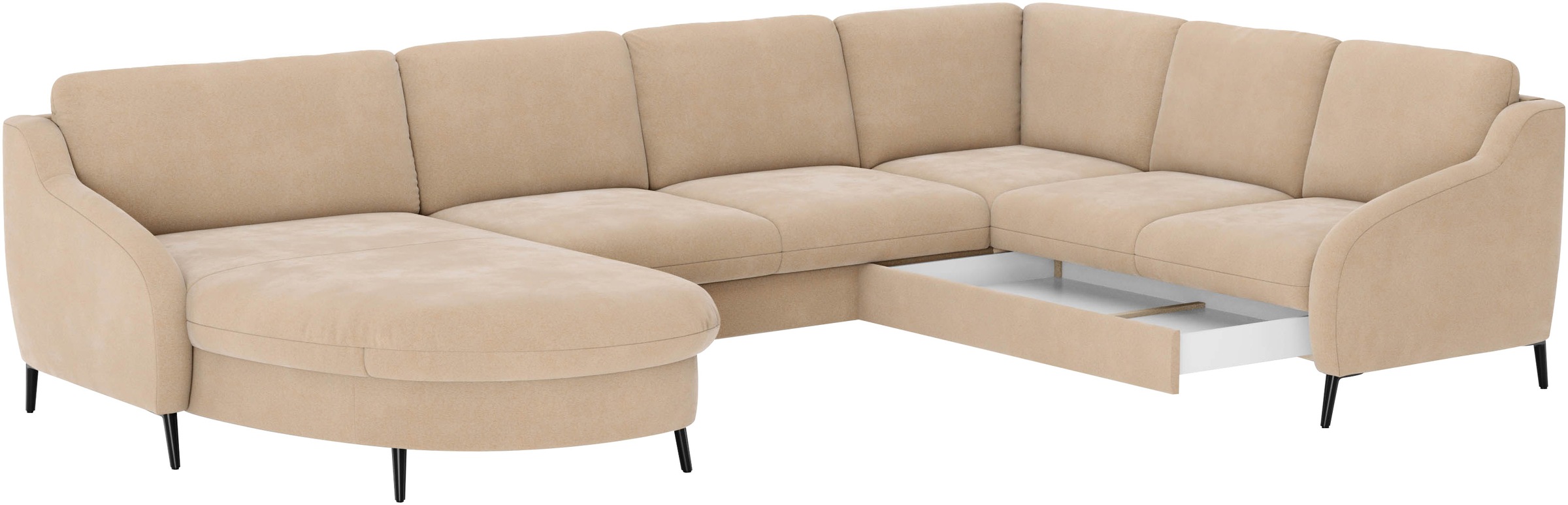 sit&more Wohnlandschaft »Soul U-Form«, wahlweise mit Bettfunktion und Schubkasten
