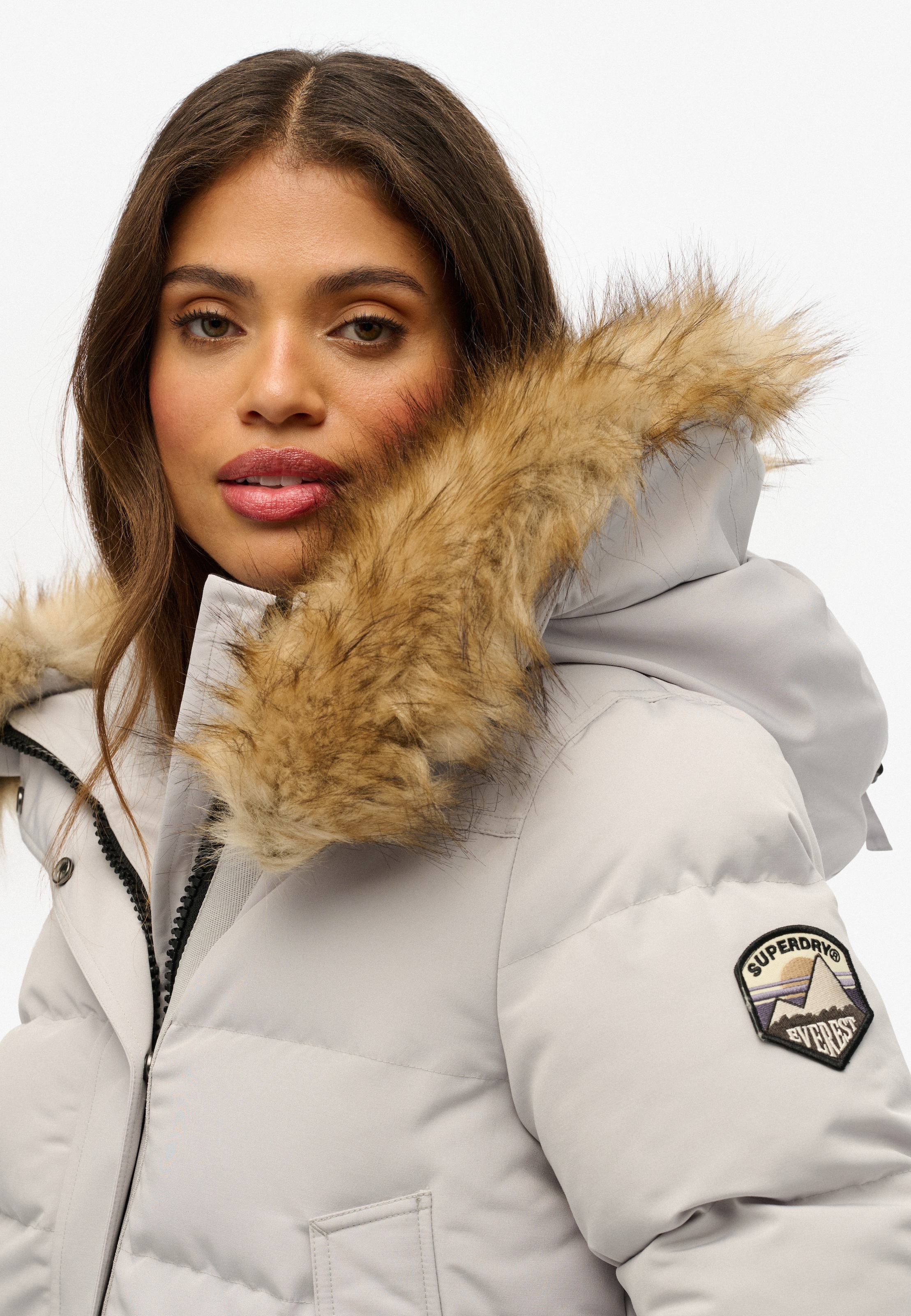 Superdry Steppjacke »EVEREST HOODED BOMBER JKT« mit Kapuze