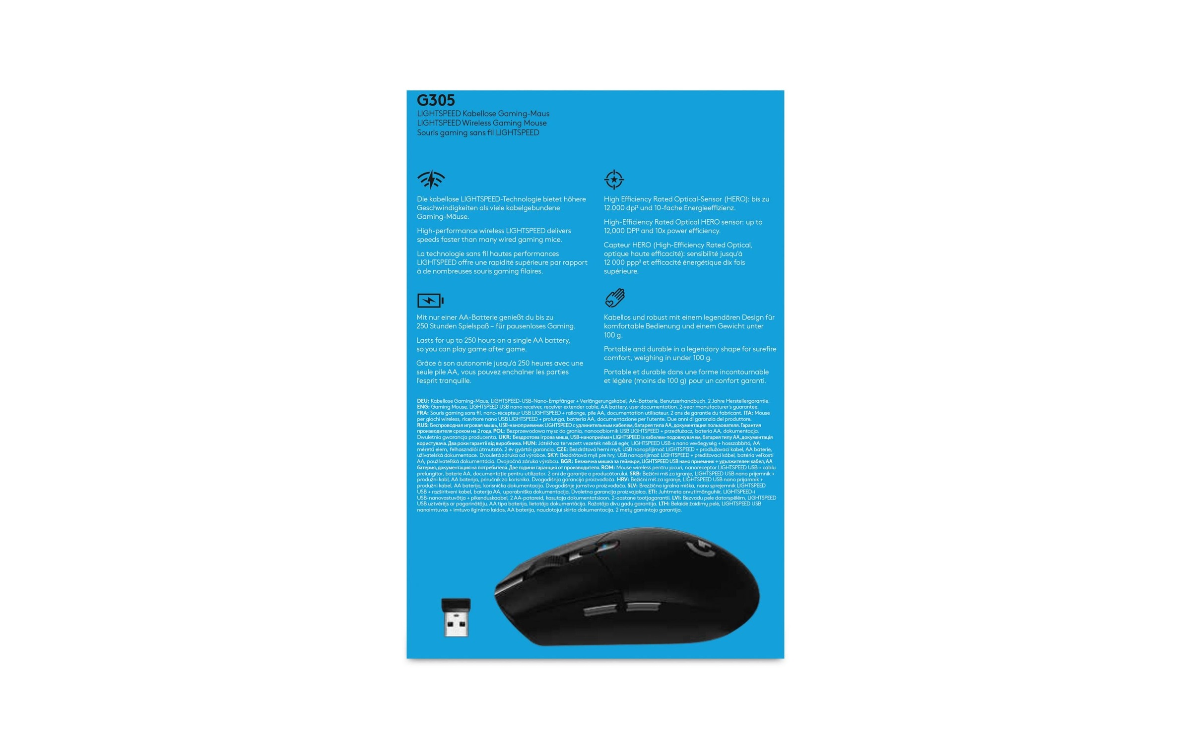 Logitech Gaming-Maus »G305 Lightspeed«, kabellos