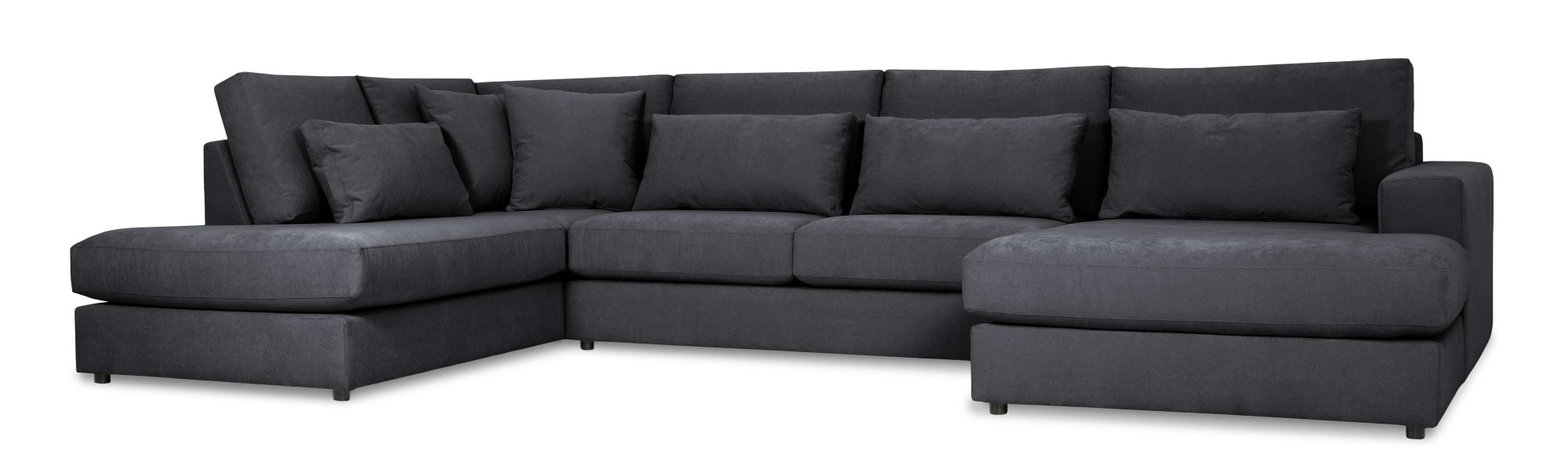 GOODproduct Paysage de salon »Nivette, weiches Chenille« Breite 386 cm, U-Form, bodentief, 6 Zierkissen inkl.