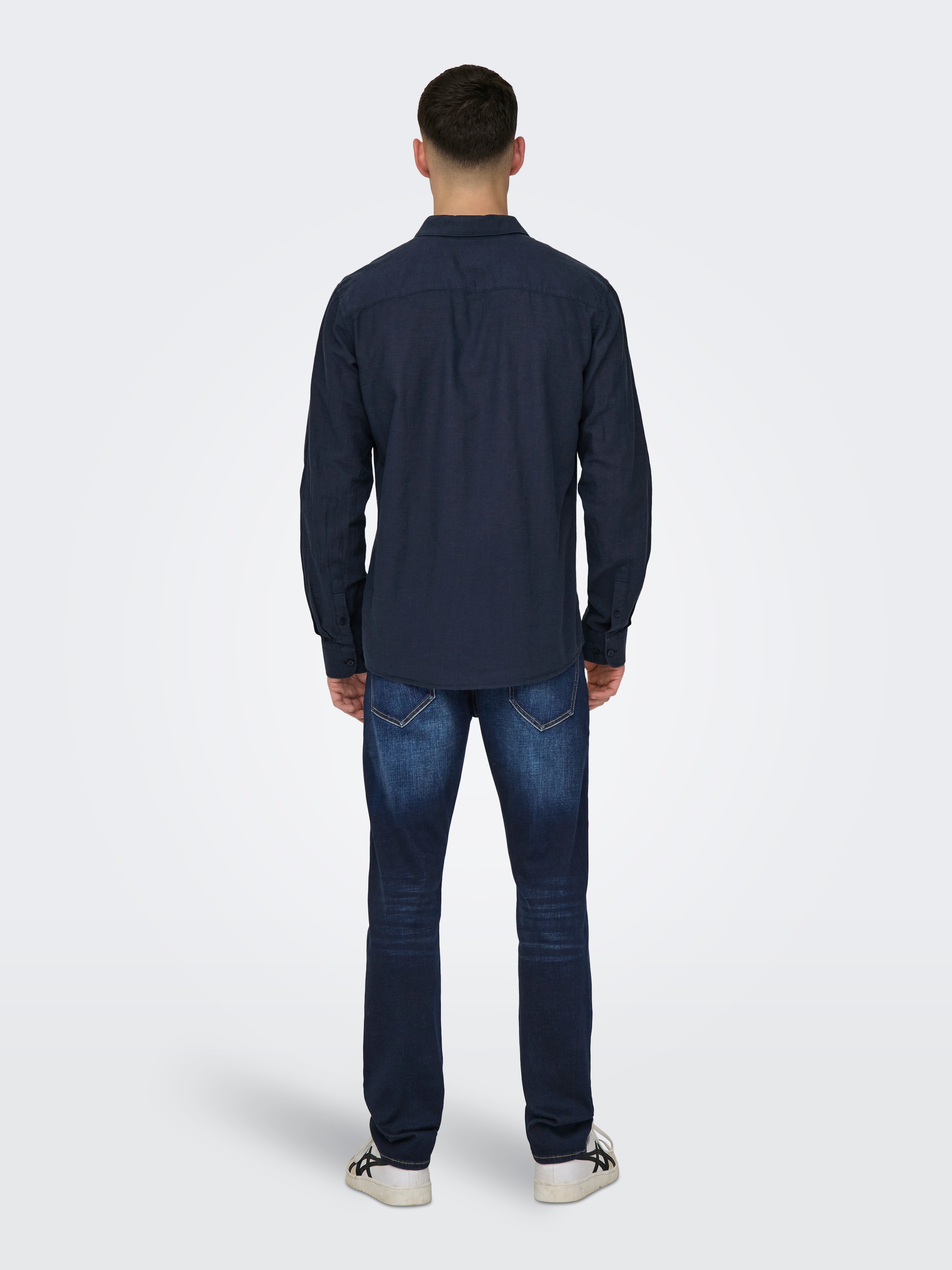 ONLY & SONS Langarmhemd »ONSCAIDEN LS SOLID LINEN SHIRT NOOS«