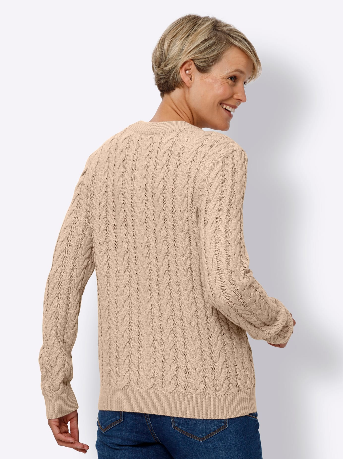Classic Basics Pull à col rond »Langarm-Pullover«