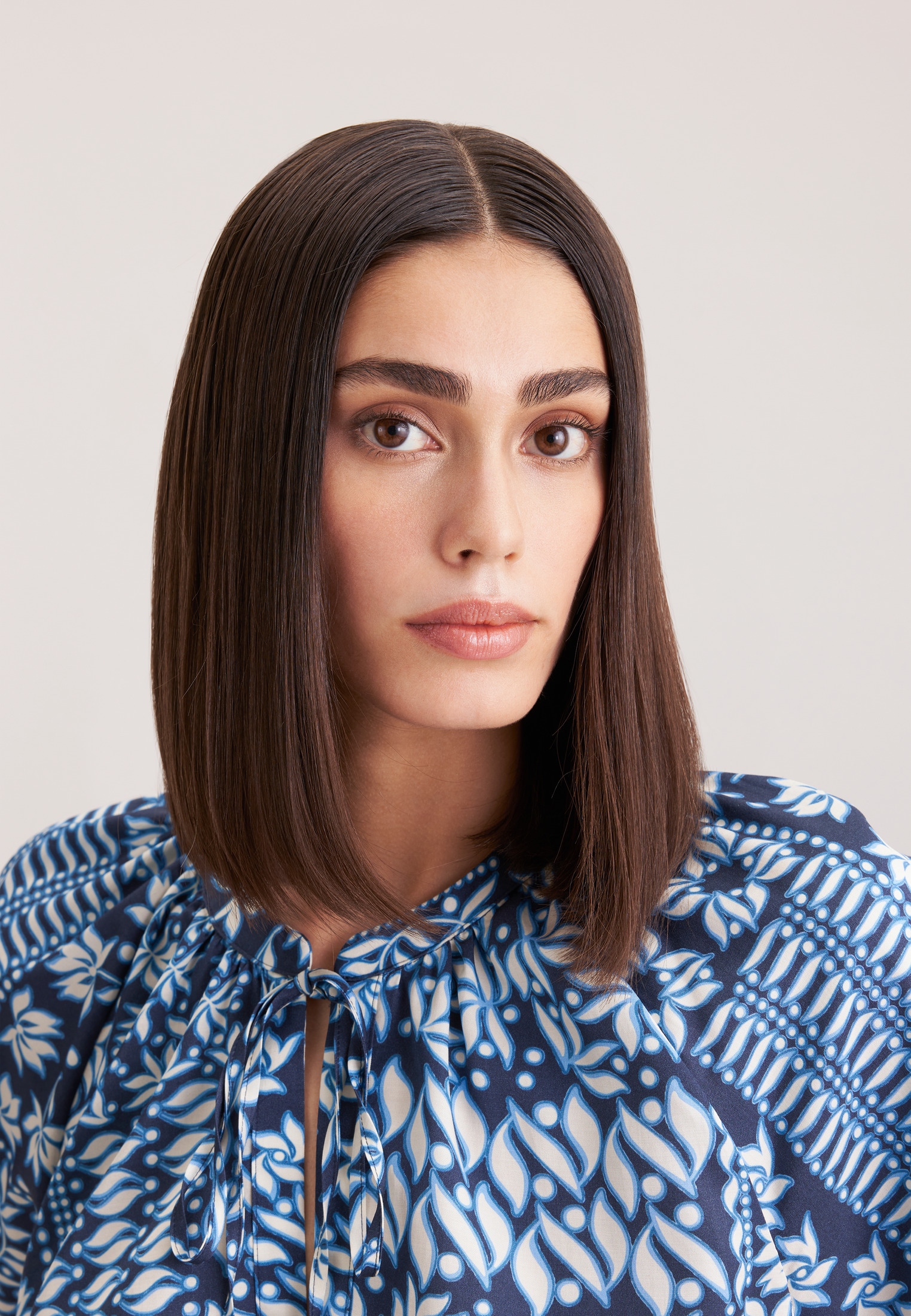 seidensticker Klassische Bluse »Schwarze Rose« Tunika Druck