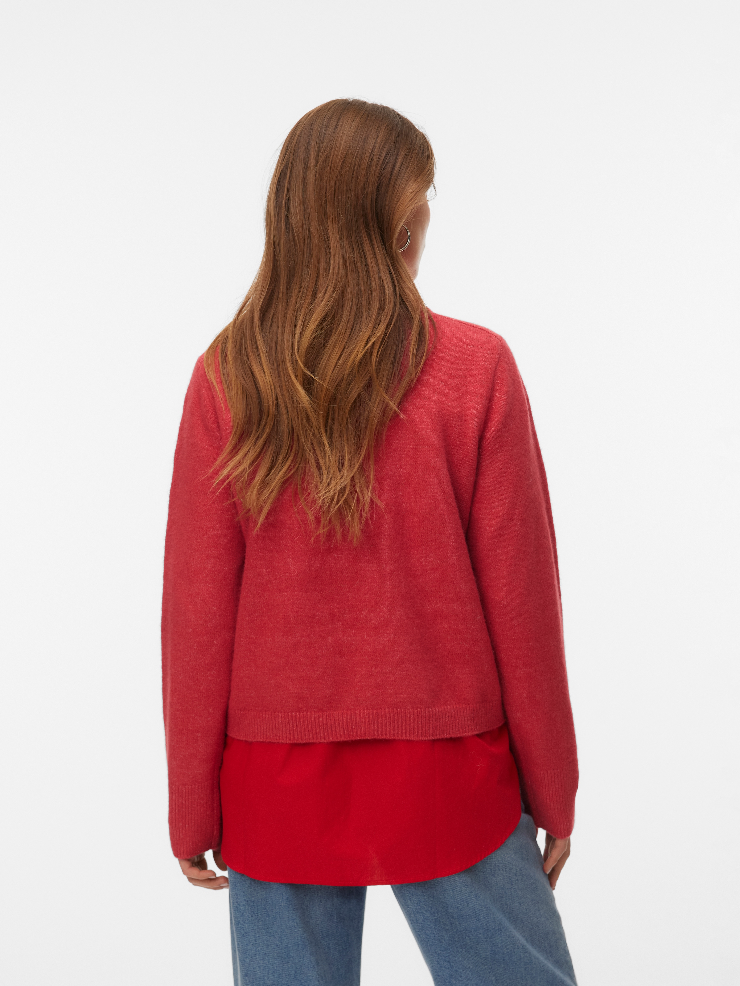 Vero Moda Veste en tricot »VMFIONA LS SHORT BUTTON CARDIGAN GA BOO« mit Wolle und Stretch