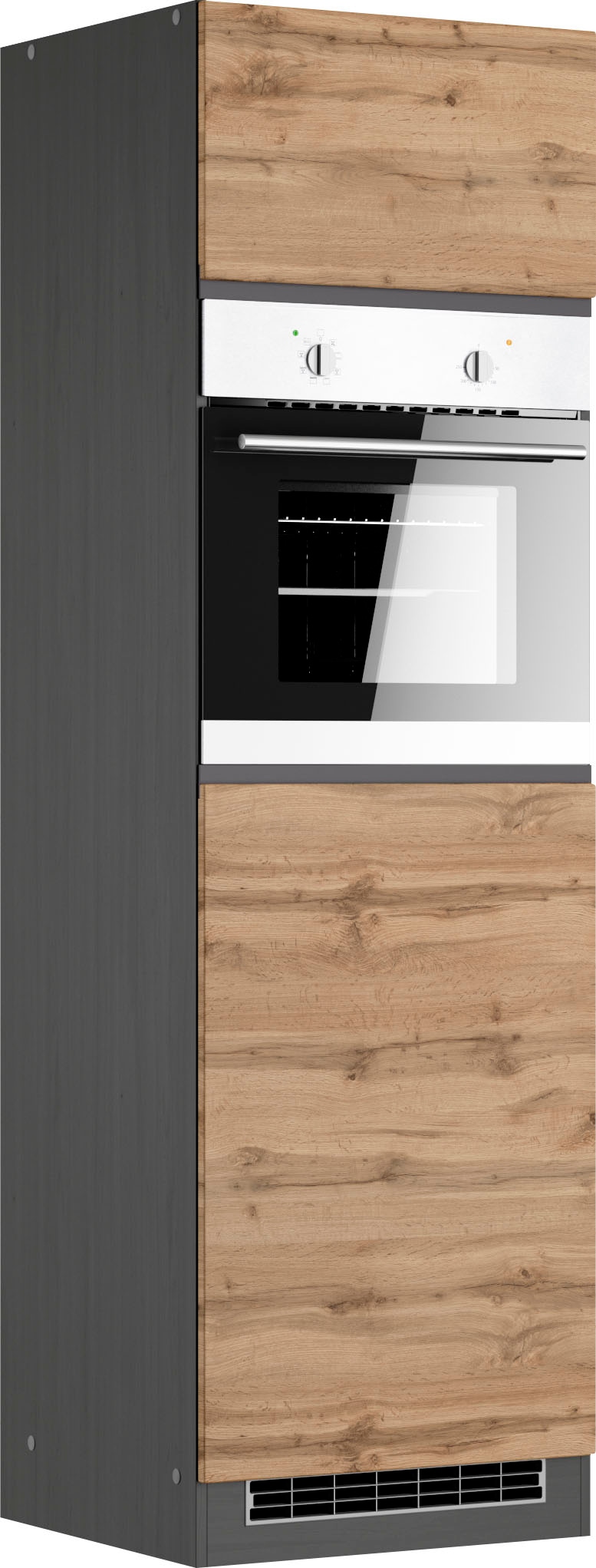 KOCHSTATION Four/réfrigérateur encastrable »KS-Riesa« Largeur 60 cm, façades MDF