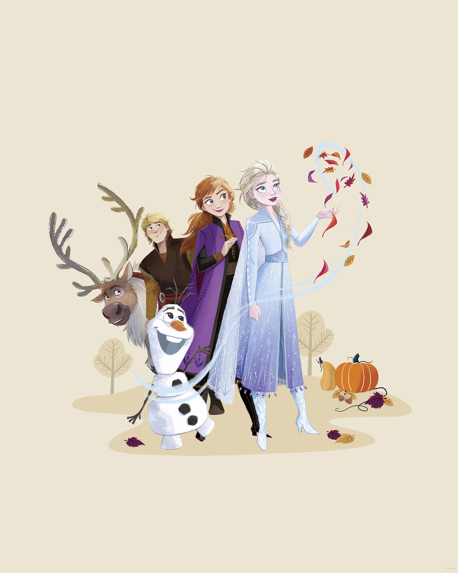 Komar Wandbild »Disney Frozen Autumn Feeling« Disney Set, 1 Stk. tlg. 40 x 50 cm (Breite x Höhe) - Kinderzimmer, Dekoration