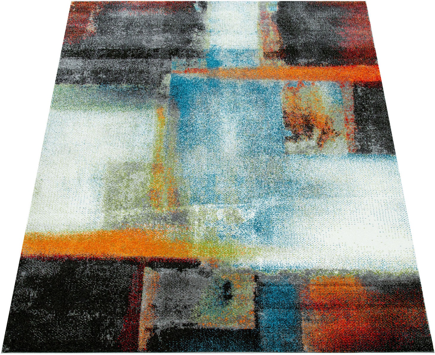 Image of Paco Home Läufer »ECE 934«, rechteckig, 9 mm Höhe, Teppich-Läufer, Kurzflor, modernes abstraktes Design, ideal im Flur & Schlafzimmer bei Ackermann Versand Schweiz