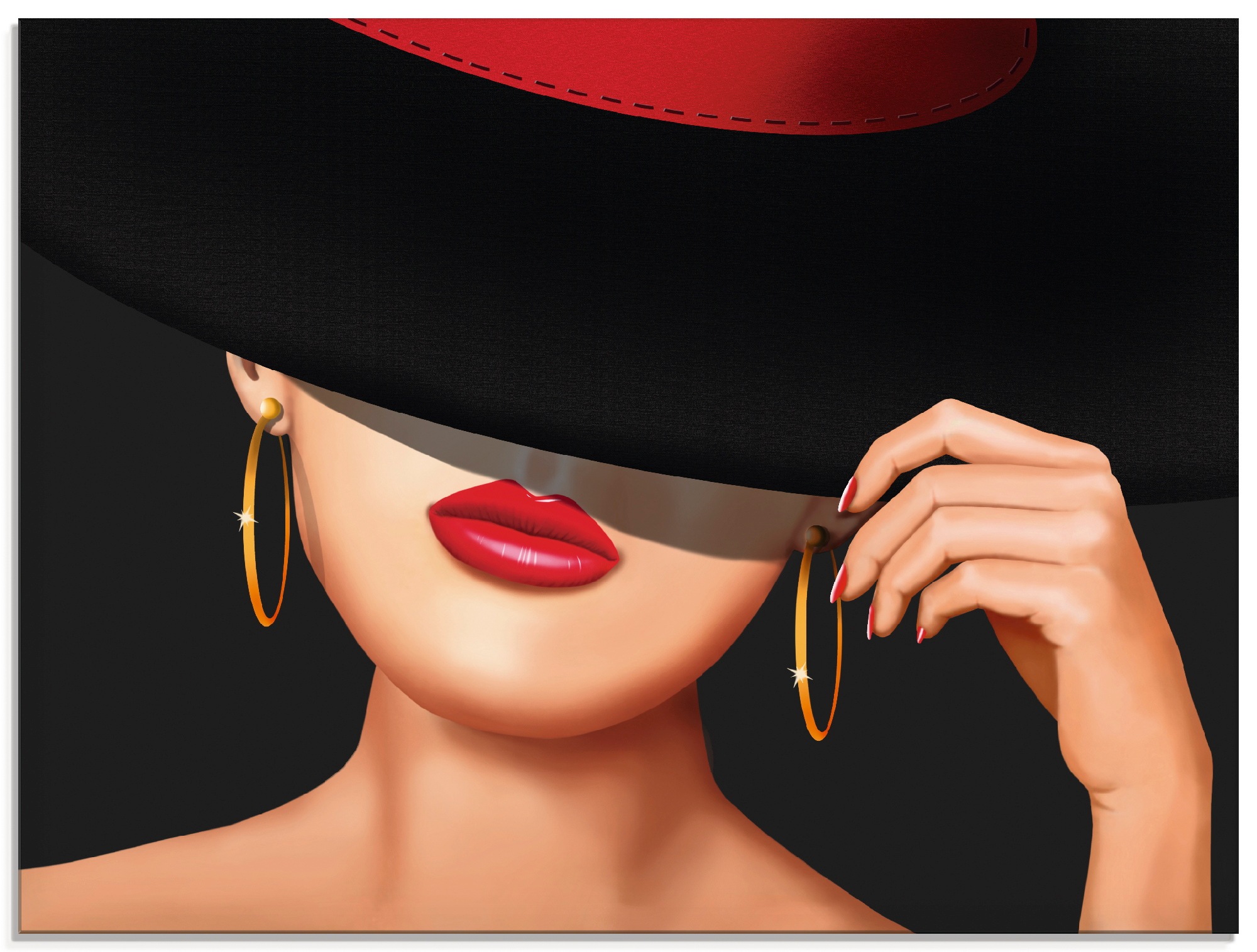 Image of Artland Glasbild »Die Lady von der Rennbahn«, Frau, (1 St.) bei Ackermann Versand Schweiz