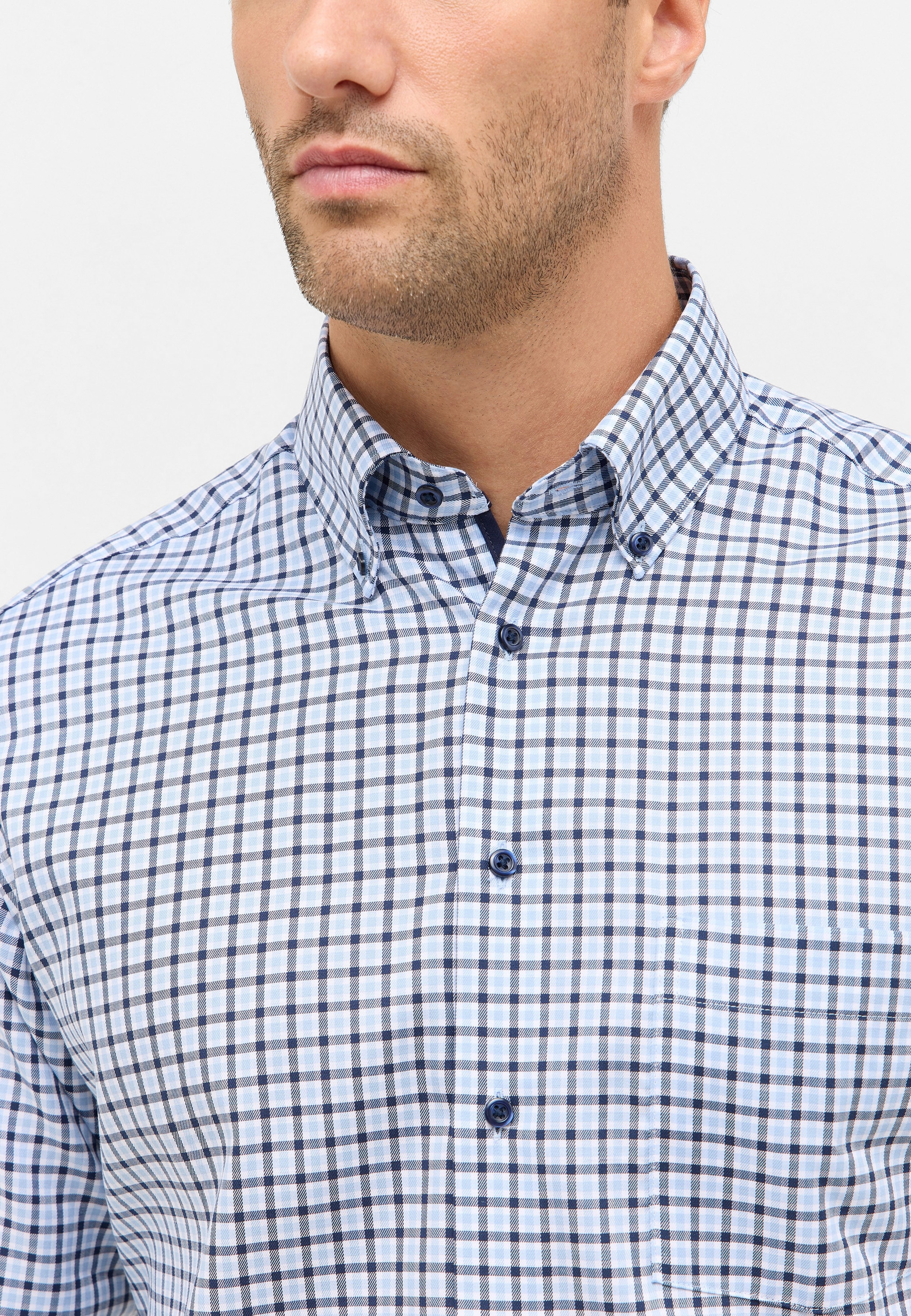 Eterna Langarmhemd »MODERN FIT« NON IRON (bügelfrei)