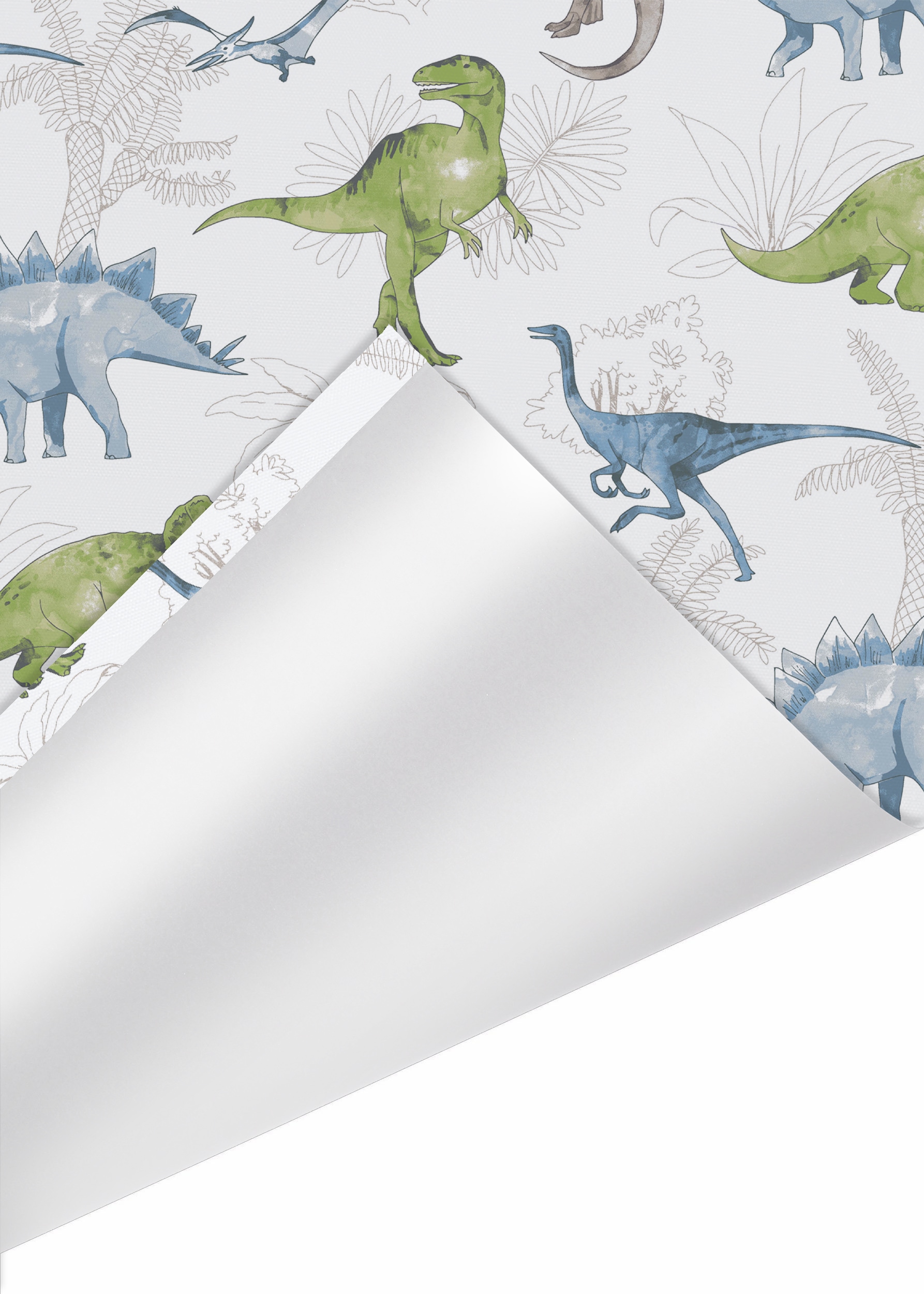 Lüttenhütt Store à enrouleur »DINO« verdunkelnd ohne Bohren freihängend Fixmass, Klemmfix, DINO, Kinderrollo -NEUHEIT!