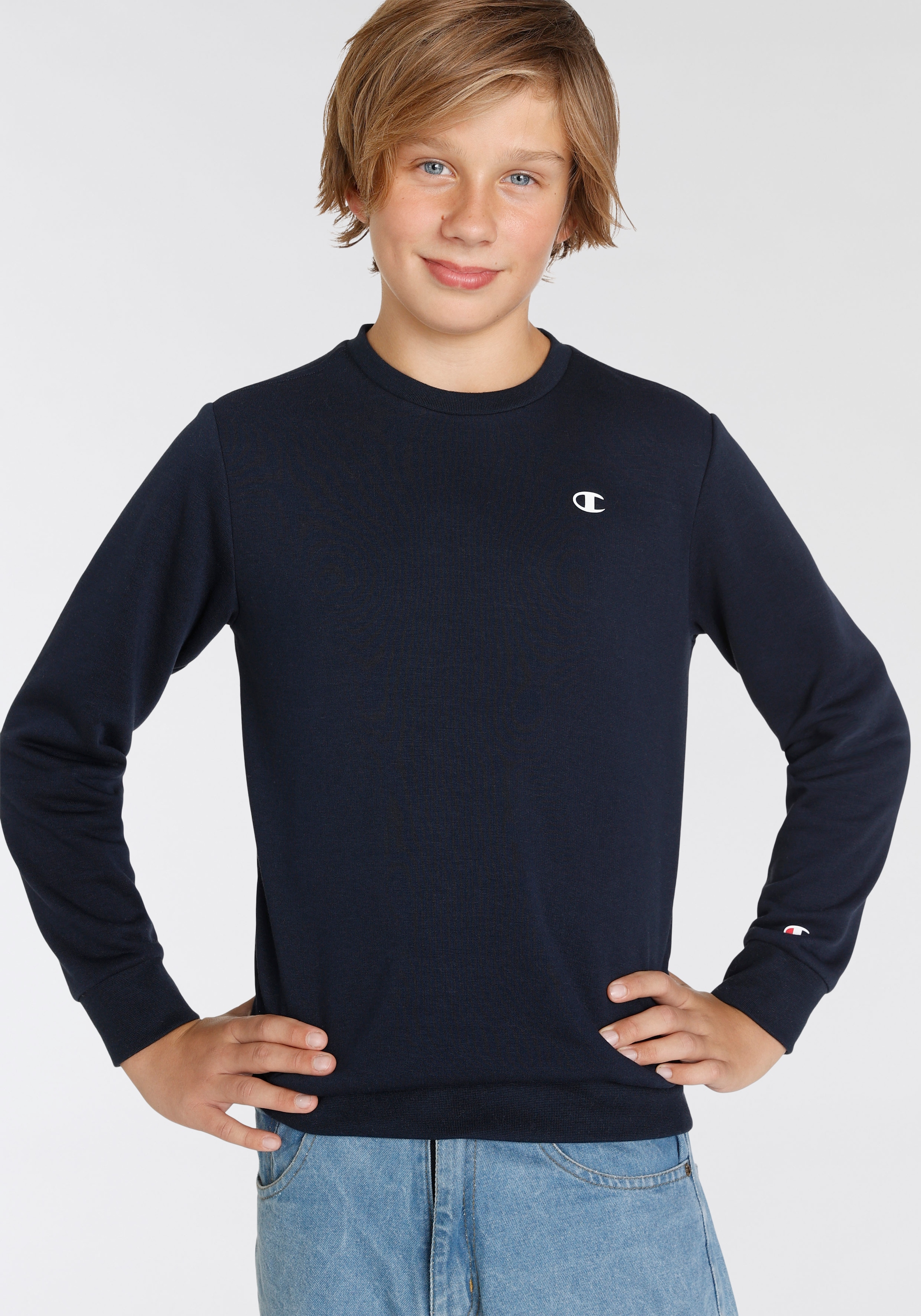 Champion Sweatshirt »Basic ohne Sweatshirt - kaufen für Mindestbestellwert Crewneck Trendige Kinder«
