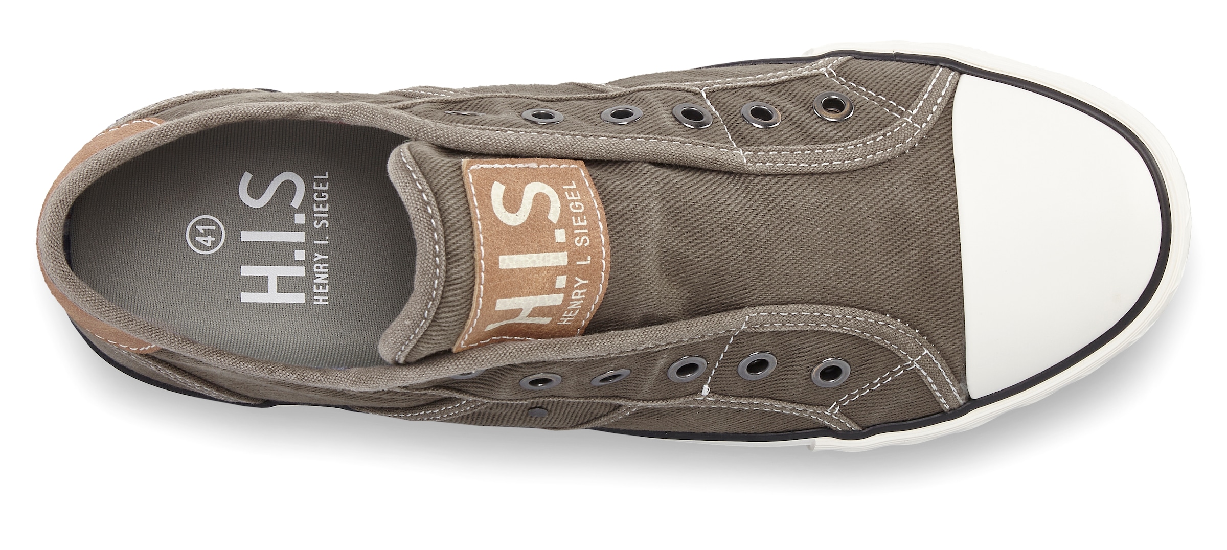 H.I.S Sneakers »Textilschuh, Stoffschuh, Turnschuh, Halbschuh, Freizeitschuh, Slipper«  NEU Slip-On-Sneaker aus weichem Textilmaterial, Unisex