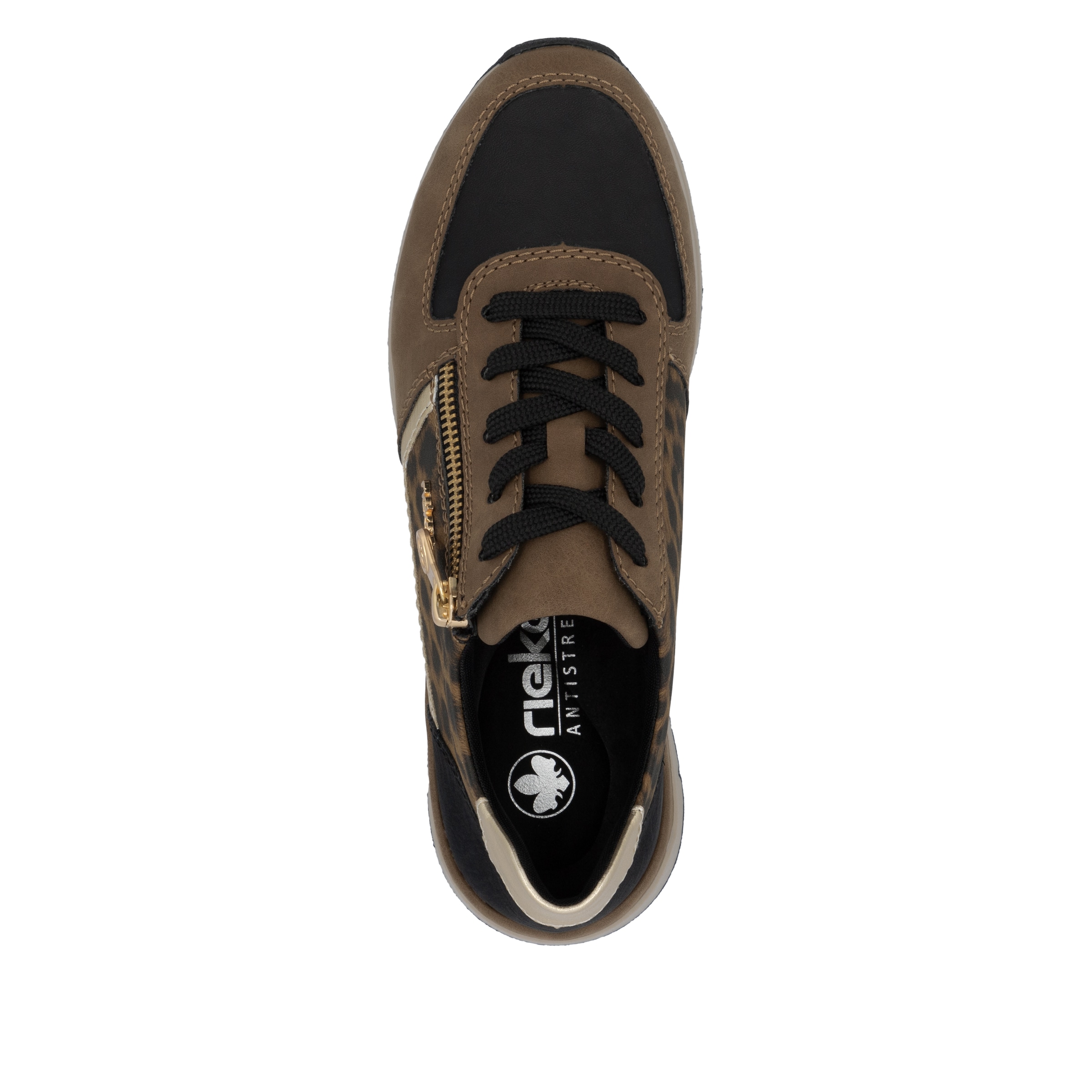 Rieker Sneaker  Freizeitschuh, Schnürschuh, Halbschuh mit modischen Akzenten