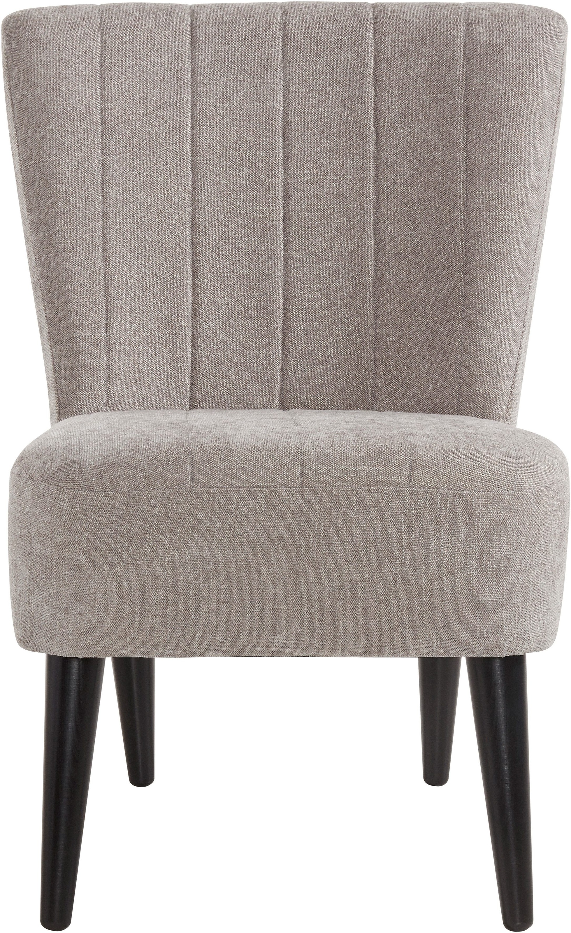 ATLANTIC home collection Cocktailsessel »Jan«, mit Wellenunterfederung, Massivholzfüsse