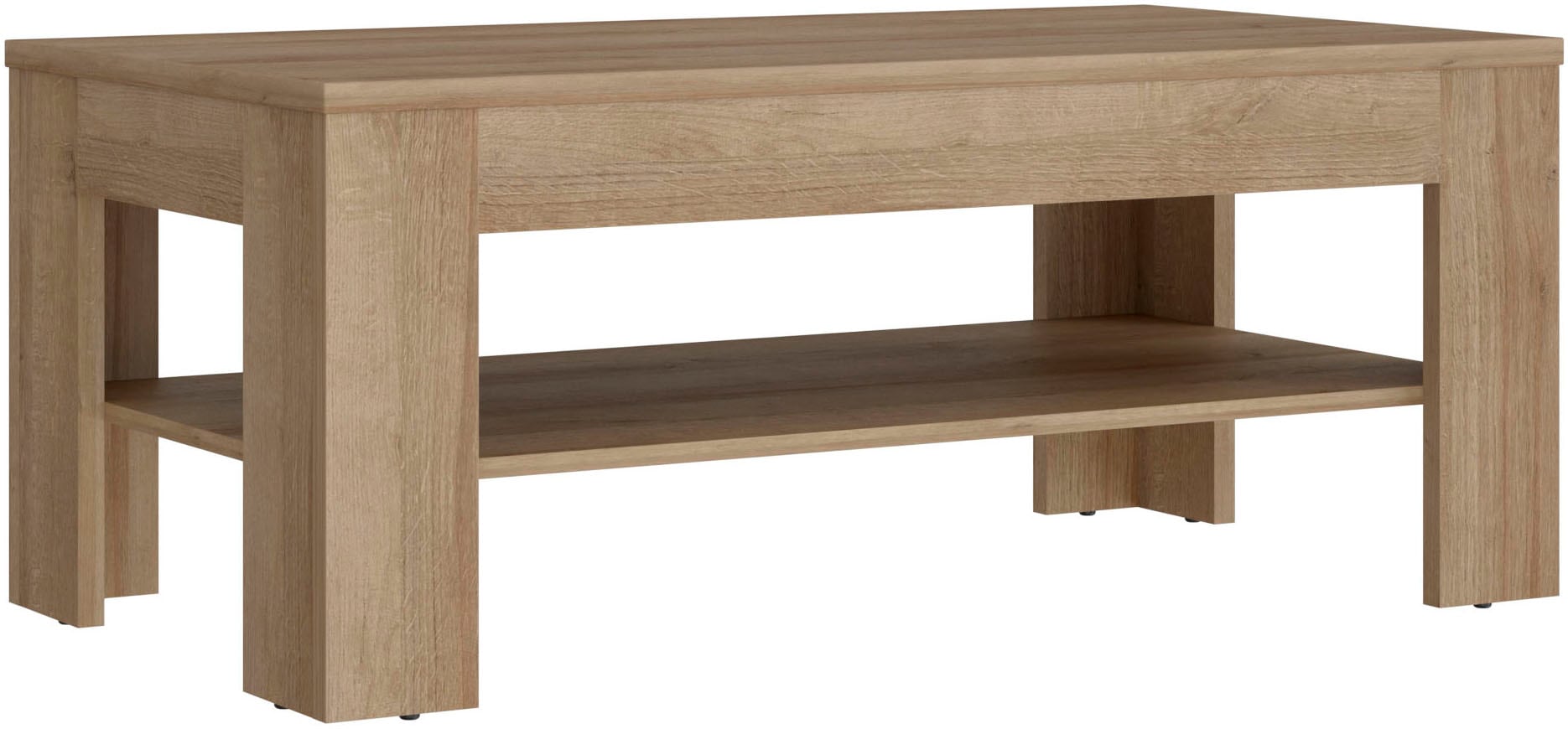 Image of FORTE Couchtisch "Attention" Couchtisch, Ablageboden, Holzoptik