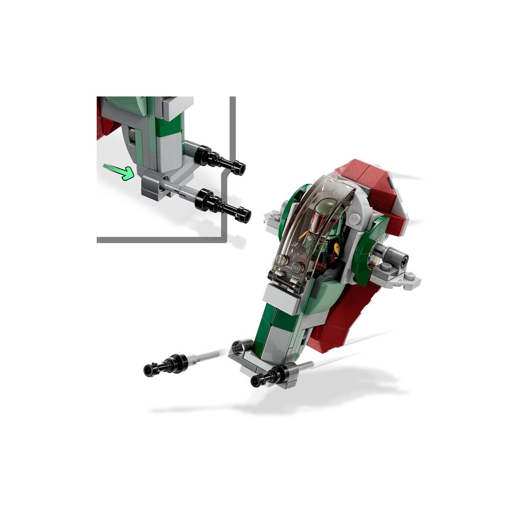 LEGO® Konstruktionsspielsteine »SW Boba Fetts Starship Microfighter«, (85 St.)