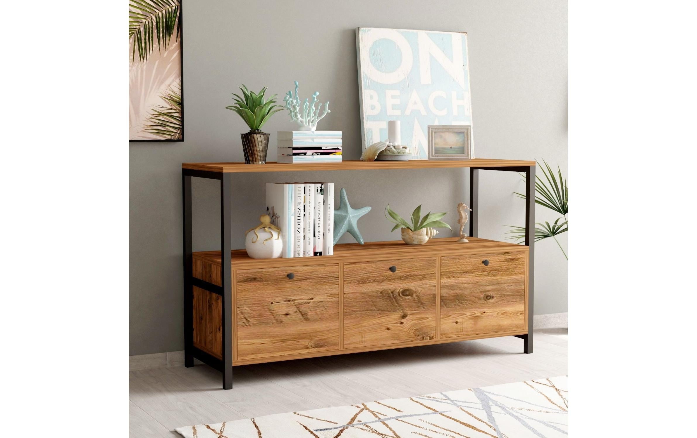 WOODY FASHION TV-Schrank »Nero v2 120 x 75 cm«