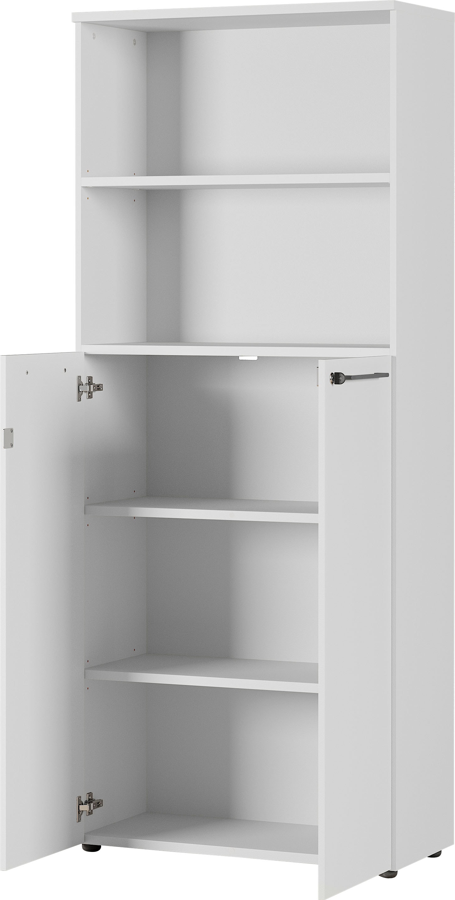 GERMANIA Aktenschrank »GW-Agenda, Mehrzweckschrank, abschliessbar,«, optional mit 2 offenen Fächern, Masse 80x197 cm, Made in Germany