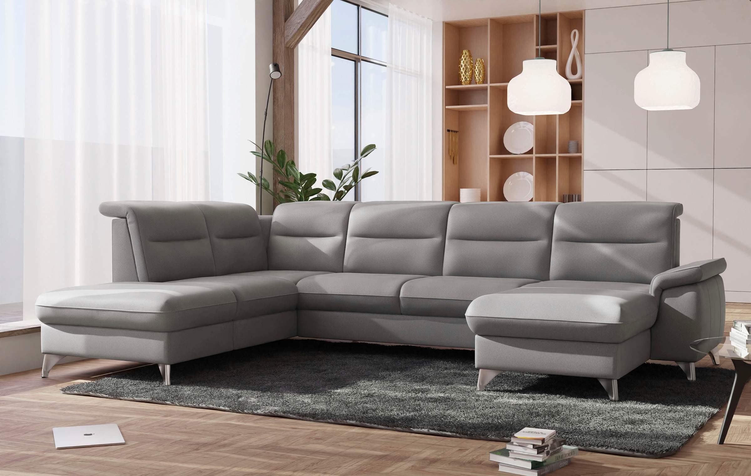 sit&more »Astoria U-Form« wahlweise mit motorischer Relaxfunktion