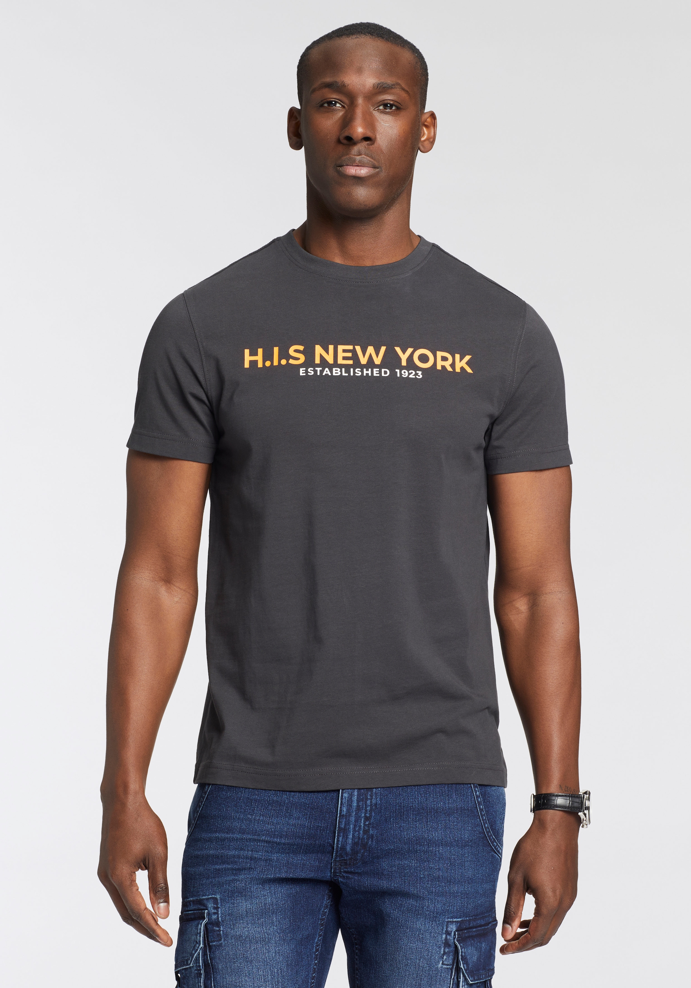 H.I.S T-Shirt, Mit grossem Frontprint