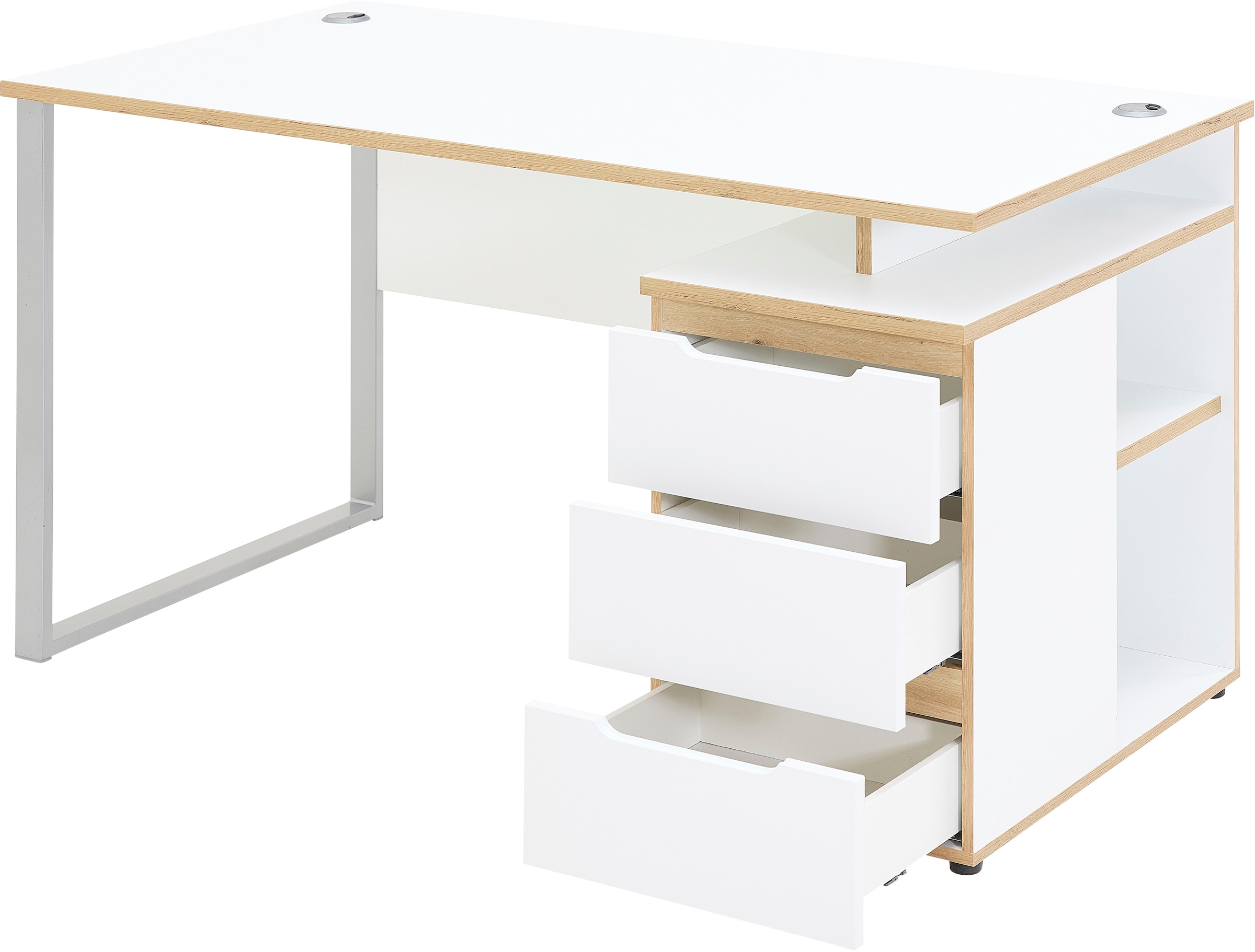 Innostyle Bureau »Memphis Schreibtisch, 150x77x73cm (B/H/T)« 1 cuis tlg. protection d’angle ABS, surface Soft Touch