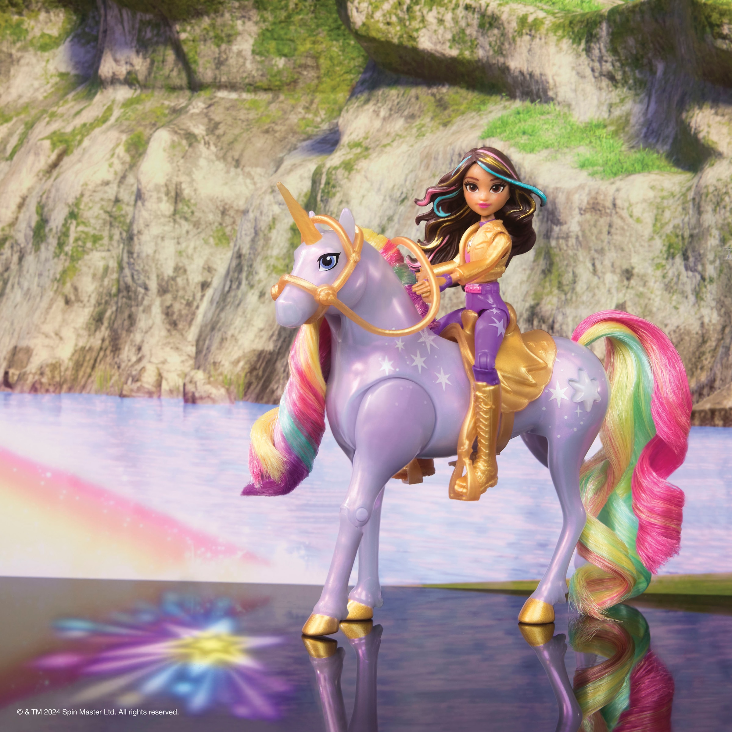 Spin Master Poupée à habiller »Unicorn Academy - Small Doll & Unicorn - Sophia & Light Magic Wildstar«