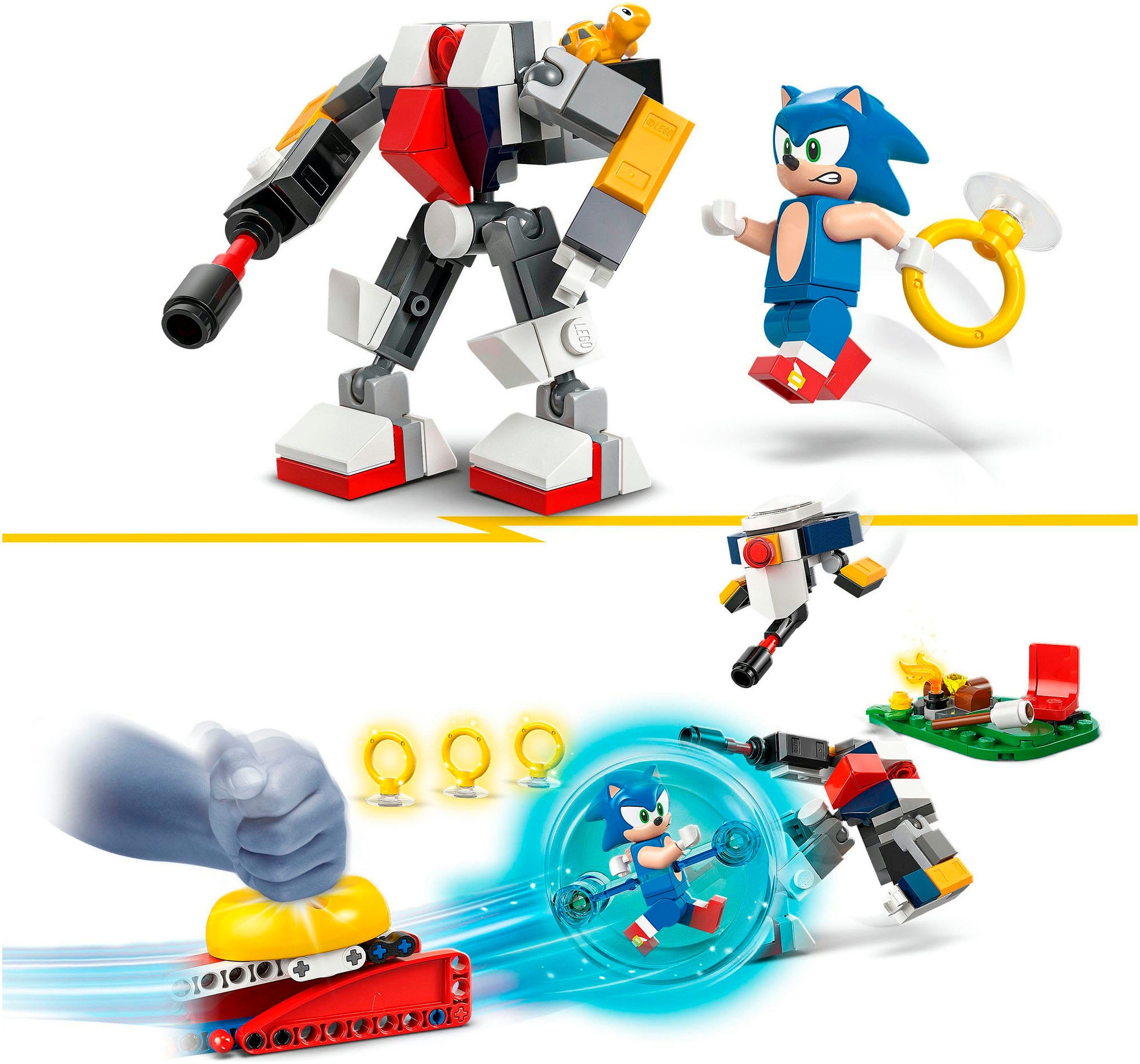 LEGO® Pions de construction »Sonics Showdown am Lagerfeuer (77001), LEGO Sonic« fabriqué en Europe