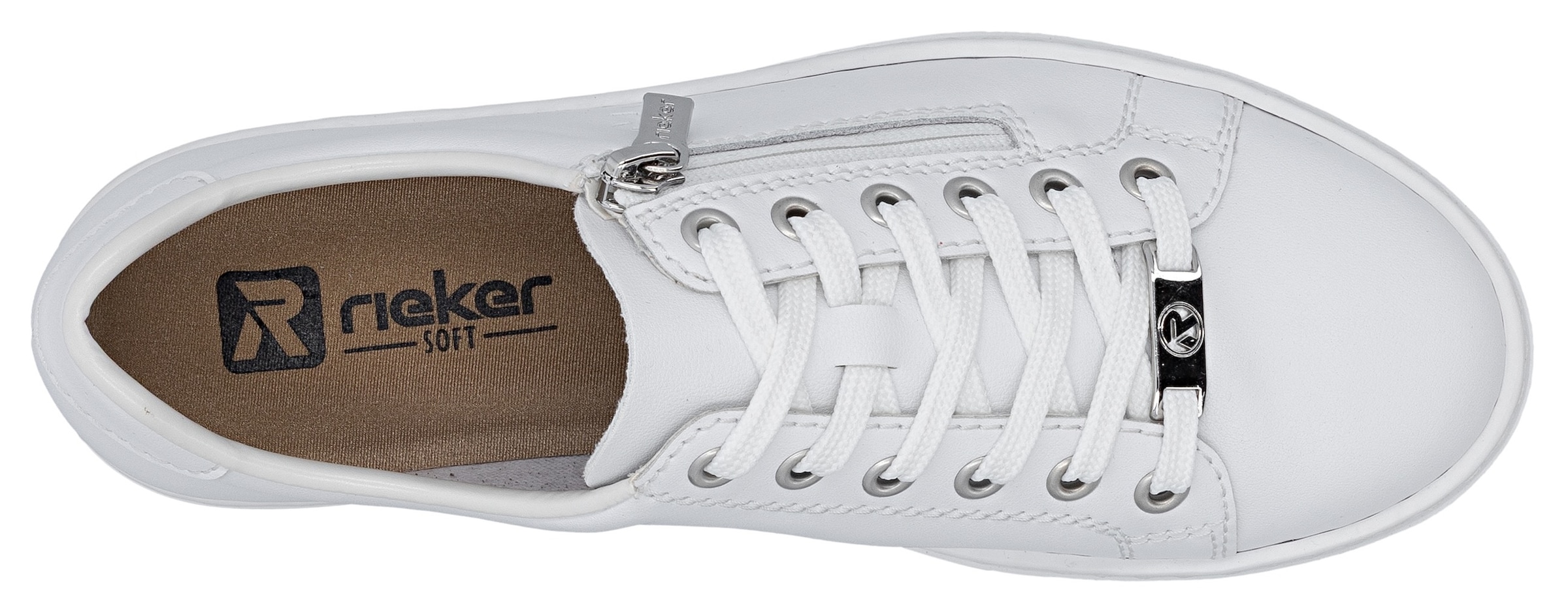 Rieker Sneakers  mit Memosoft-Innensohle, Freizeitschuh, Halbschuh, Schnürschuh