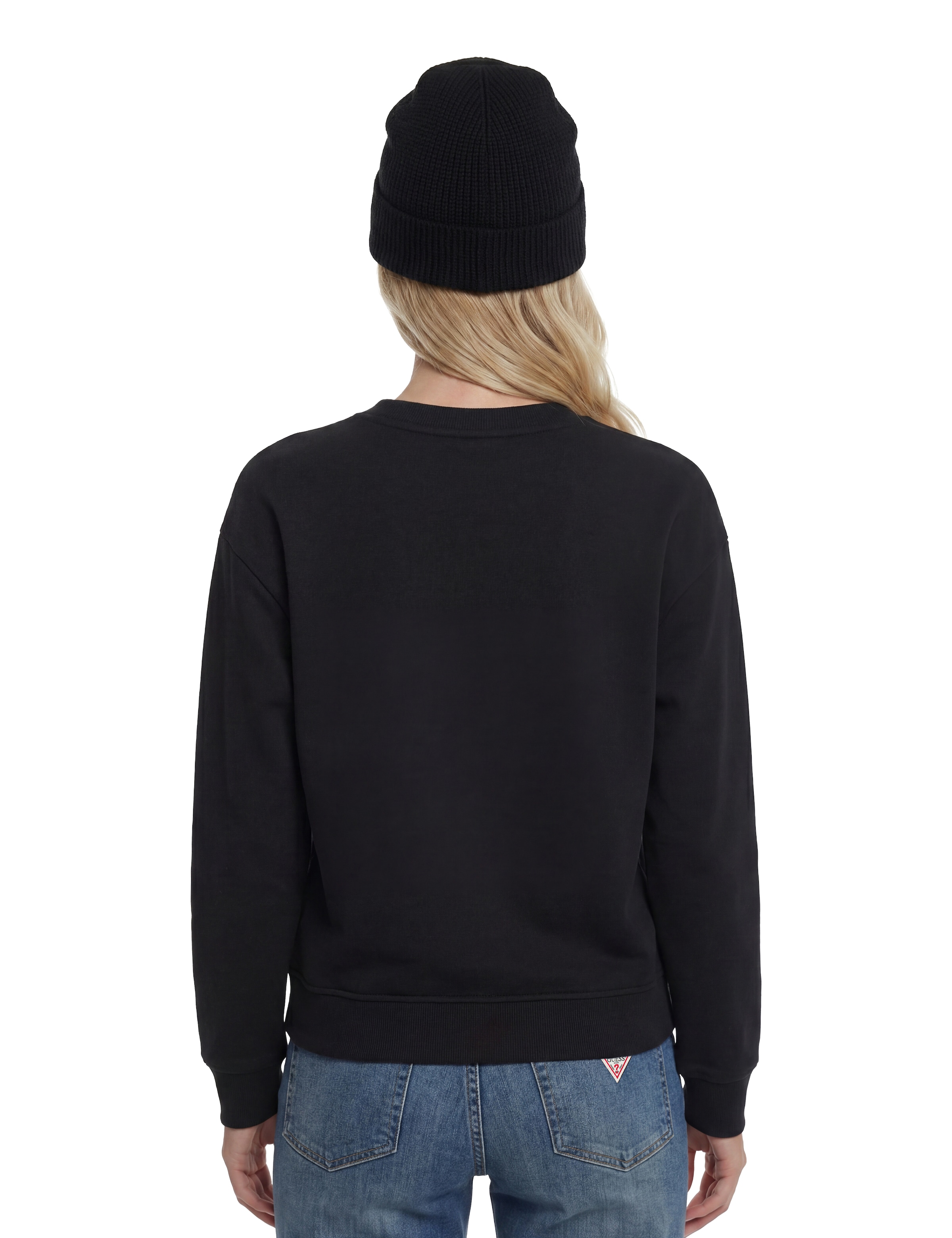 Guess Sweatshirt »SOFIA ROUND NECK«, mit gesticktem Logoschriftzug, Baumwollmix
