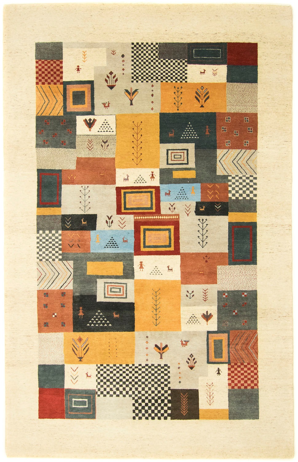 Image of morgenland Wollteppich »LORIBAFT AWARO«, rechteckig, 18 mm Höhe, reine Wolle, Luxus, fein Handgeknüpft, Wohnzimmer bei Ackermann Versand Schweiz