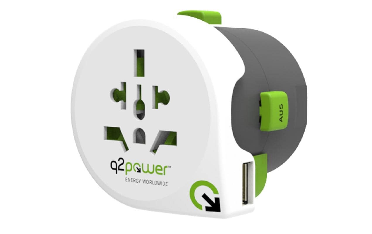 Reiseadapter »Q2Power mit USB«
