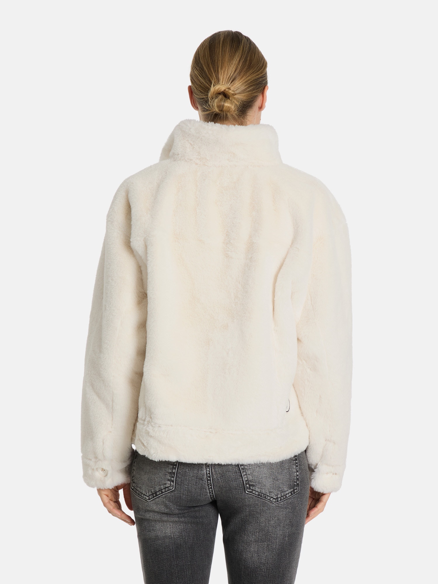 Lieblingsstück Plüschjacke »MaliL«, mit aufgesetzten Taschen