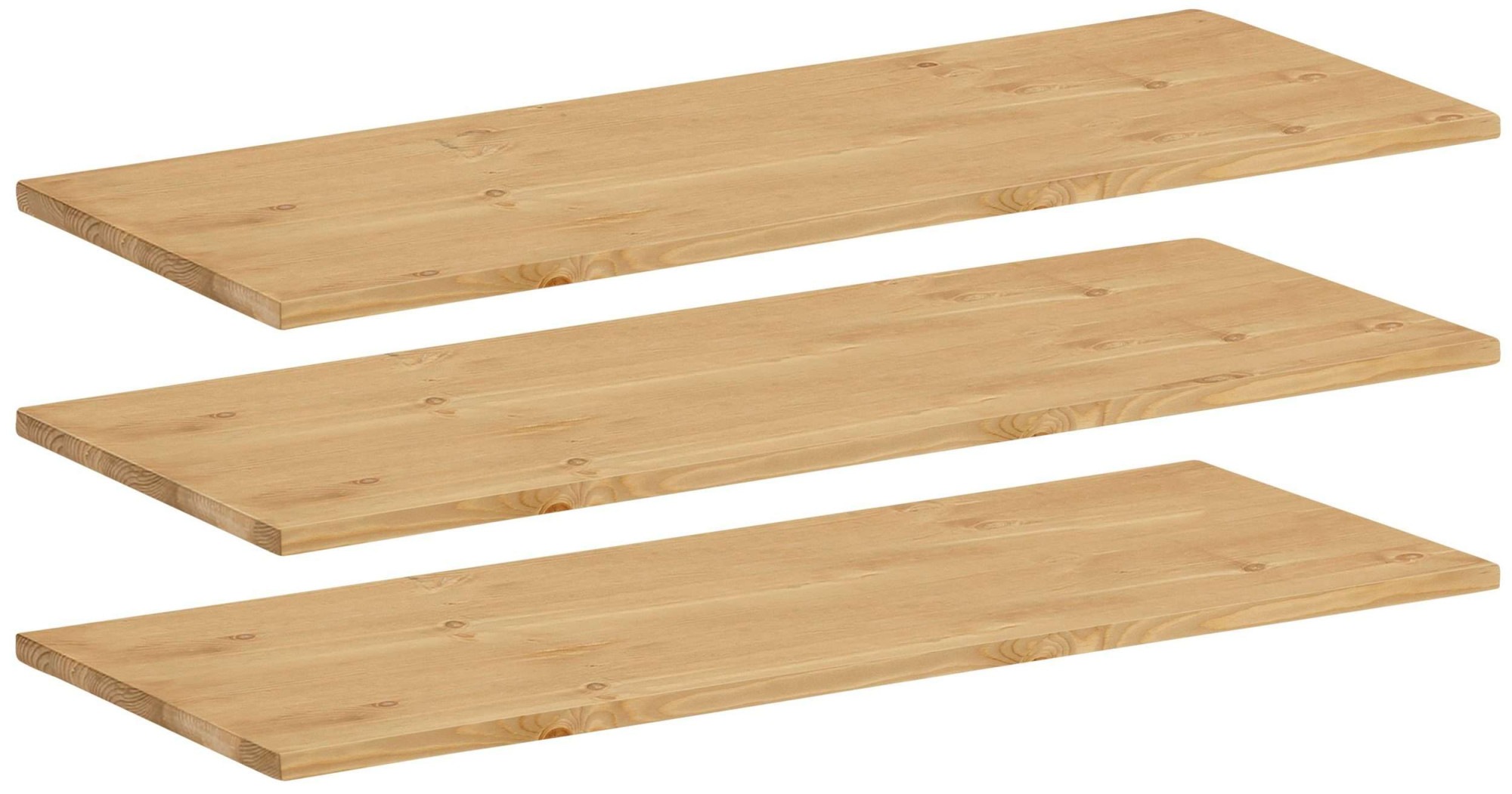 Image of GOODproduct Einlegeboden "Juventus" Set, 3 Einlegeböden im Set, 3 Stk. tlg. aus masiiver Kiefer, Breite 60 cm