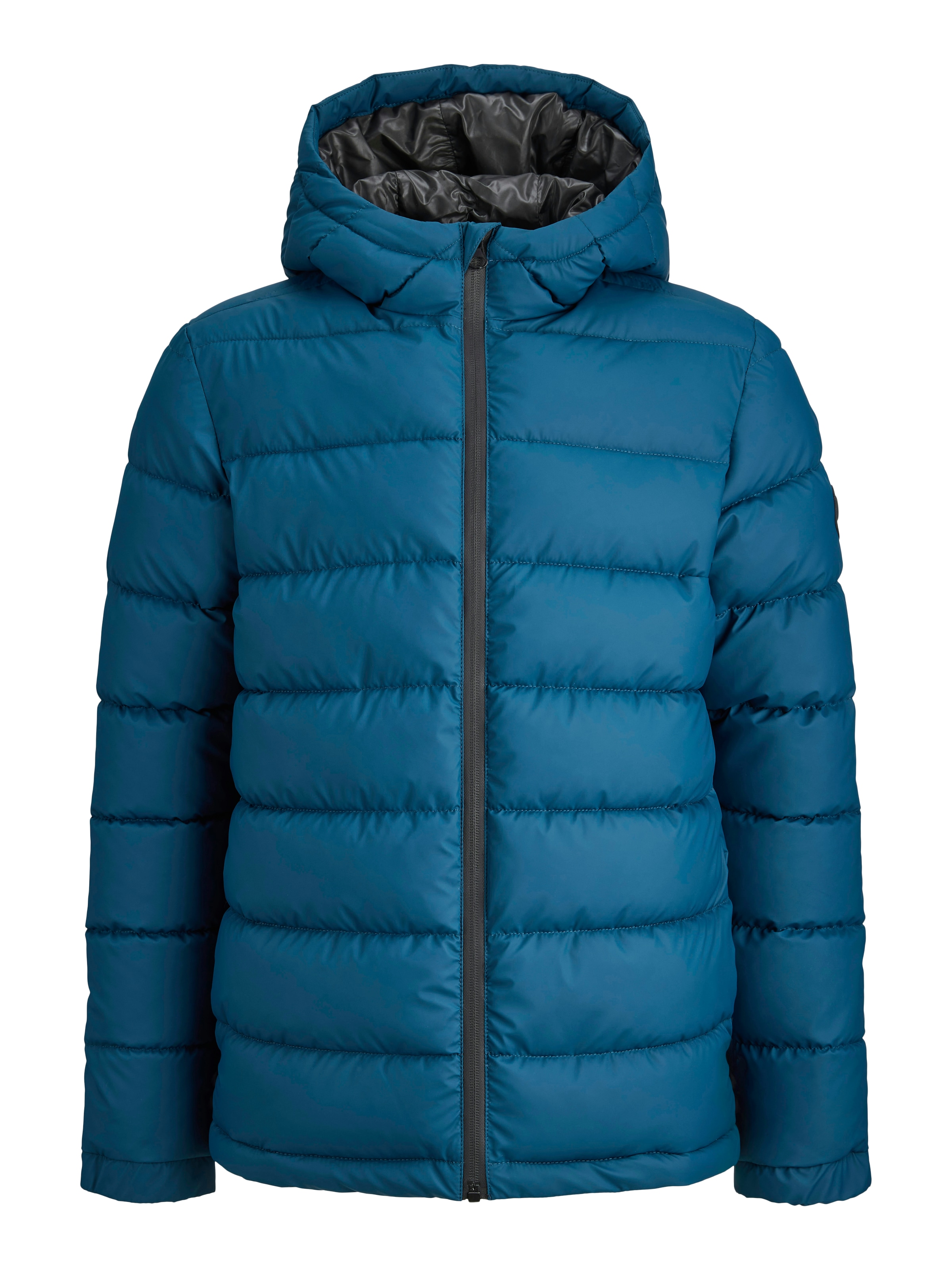 Jack & Jones Junior Veste matelassée »JCOPOINT PU PUFFER JACKET BF JNR« mit Kapuze