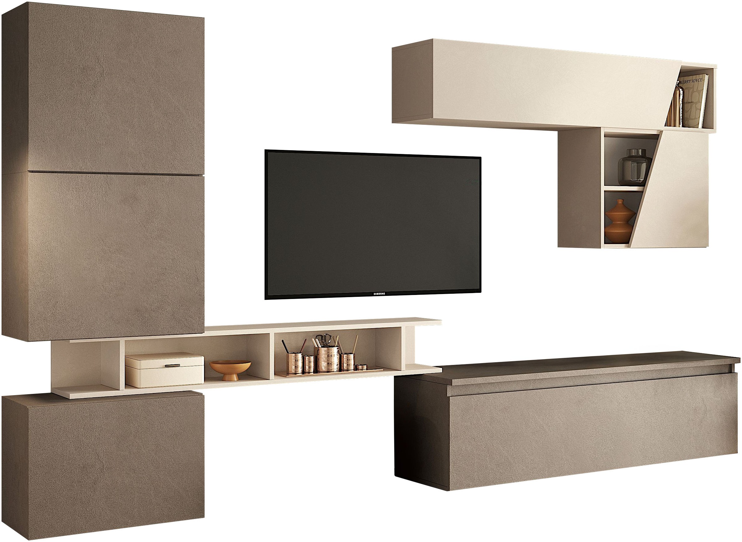 Image of Home affaire Wohnwand "Infinity, 7tlg. Breite 285 cm, moderne Mediawand" 7 Stk. tlg.