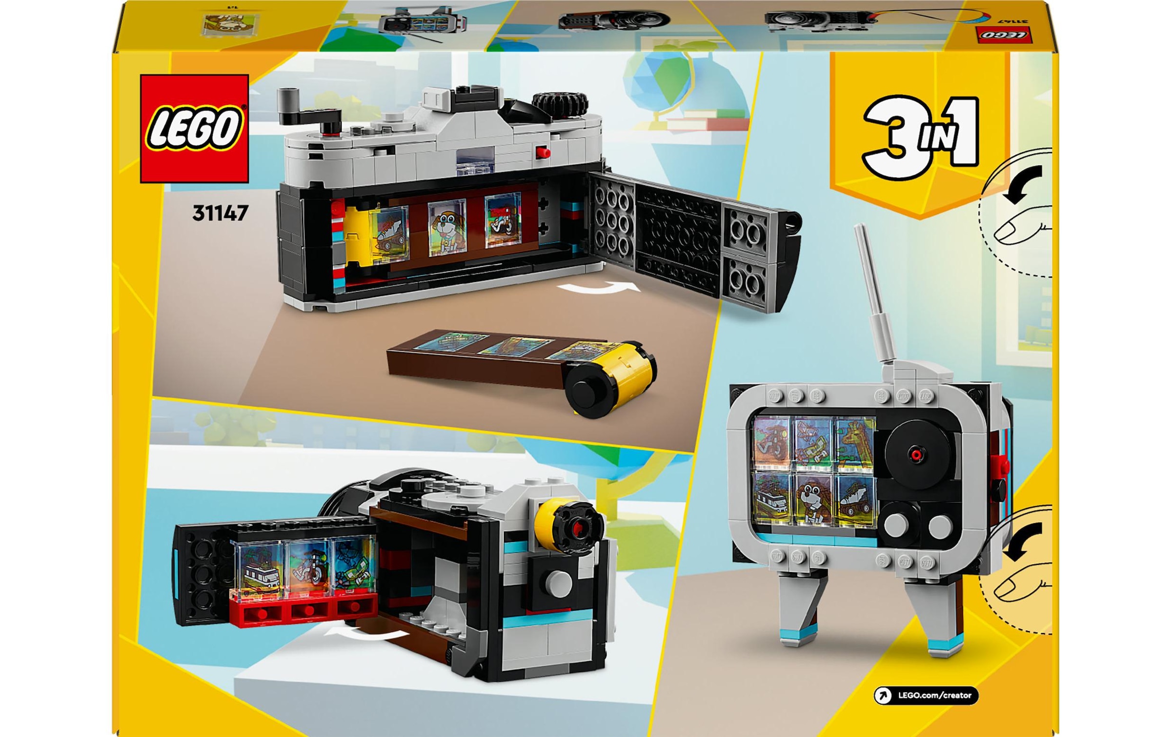 LEGO® Spielbausteine »Creator Retro Kamera 31147«, (261 St.)
