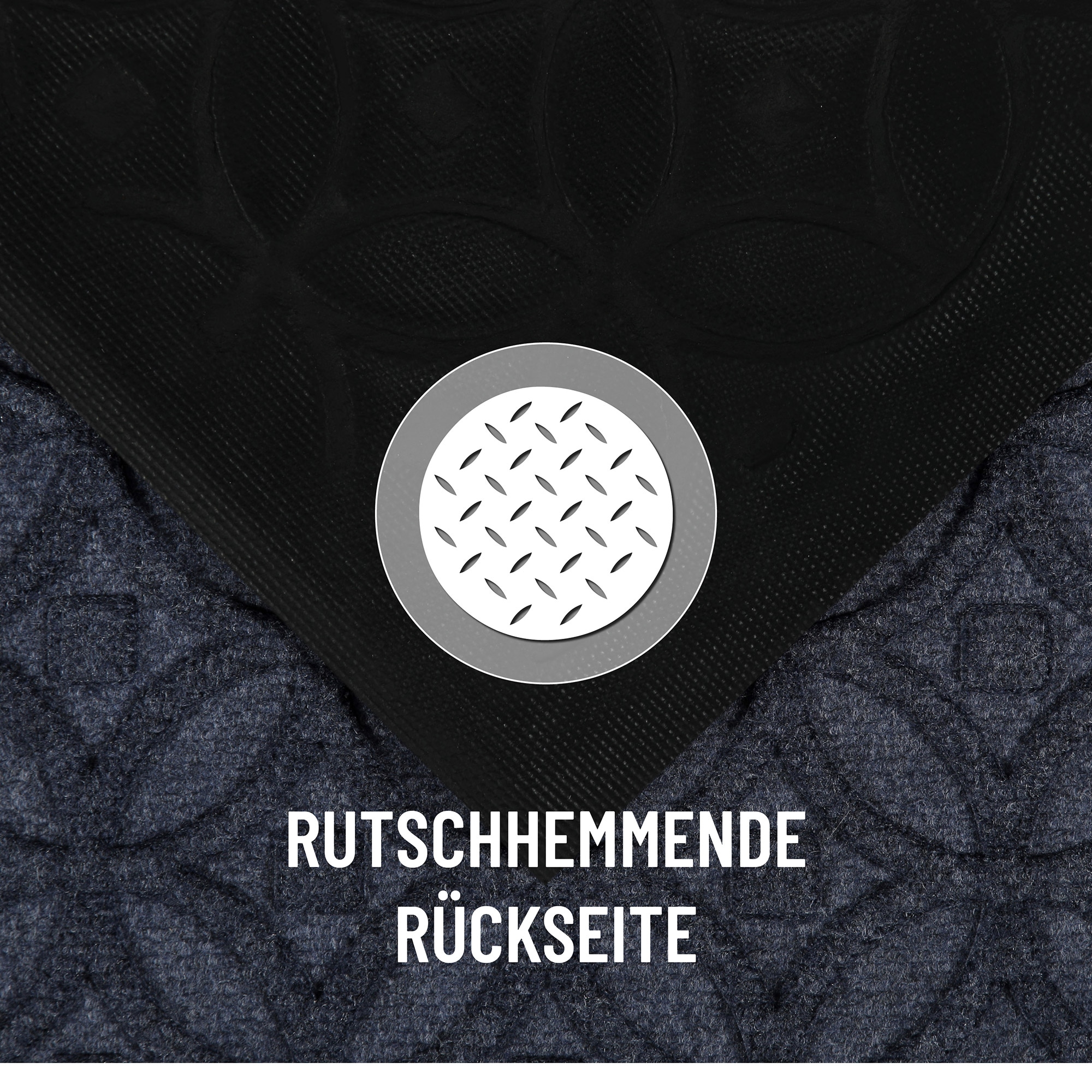 Wecon home Fussmatte »Midnight Mosaic« rechteckig 4 mm Höhe pflegeleicht, rutschfest, Ornamente, Innen & Aussen, Schmutzfangmatte