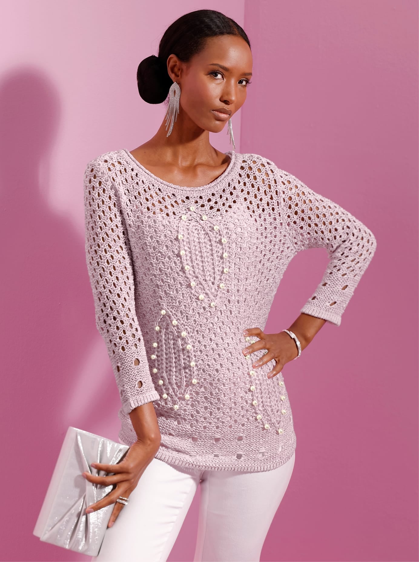 creation L Ajourpullover "Ajour-Pullover"