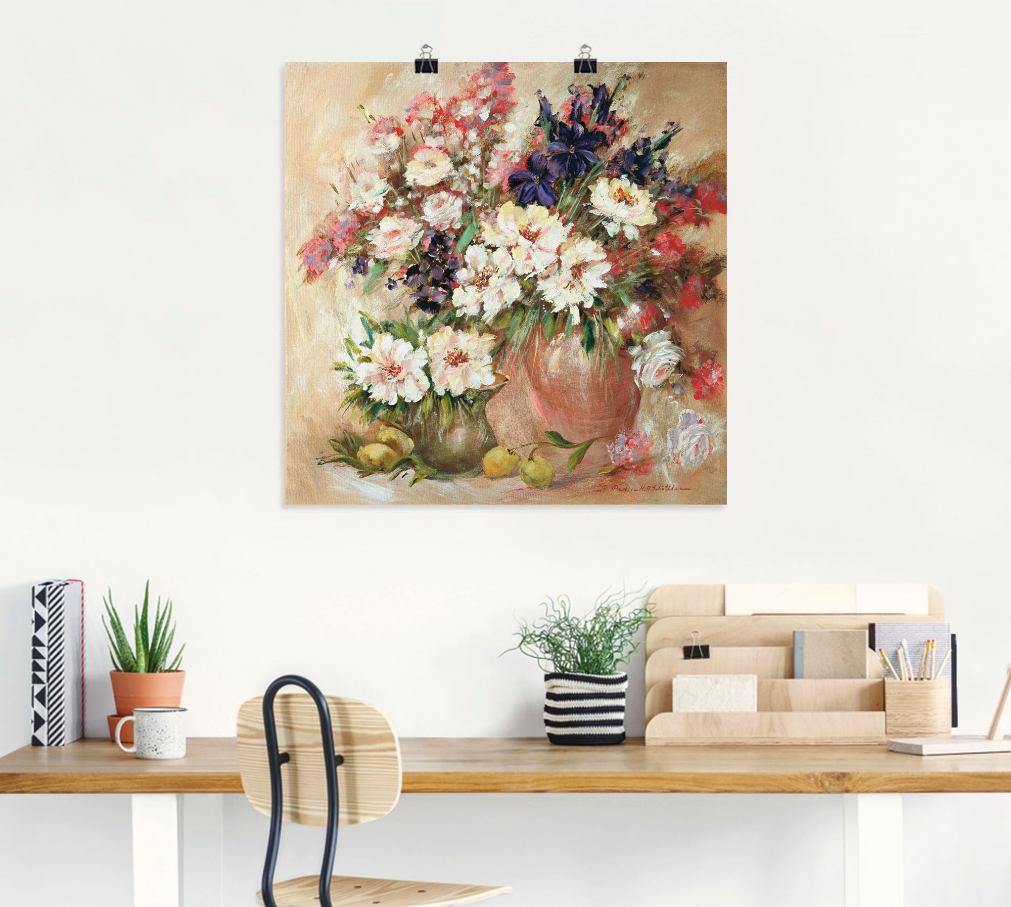 Artland Poster »Stillleben I«, Blumen, (1 St.), als Leinwandbild, Wandaufkleber oder Poster in versch. Grössen