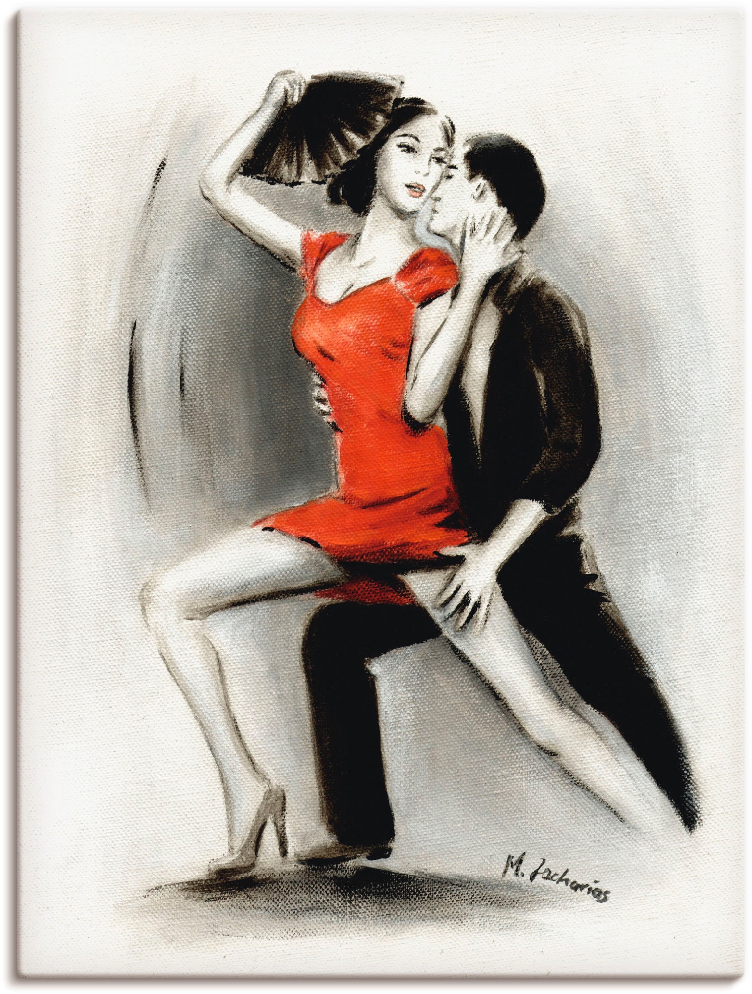 Artland Wandbild »Leidenschaftliches Tanzpaar«, Menschen, (1 St.), als  Alubild, Leinwandbild, Wandaufkleber oder Poster in versch. Grössen kaufen